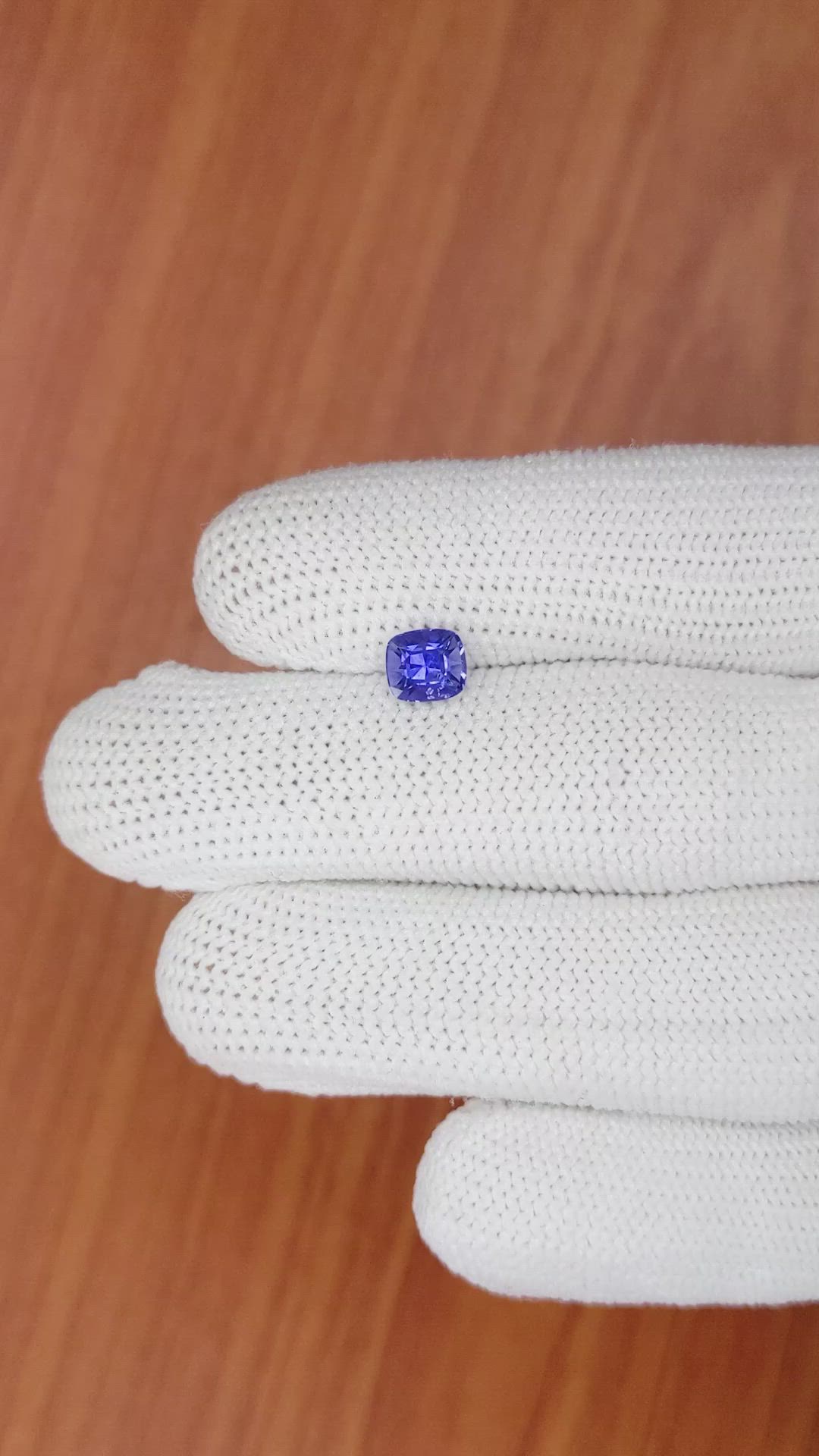 1.29 Ct. Violet Sapphire from Ceylon (Sri Lanka) Size Video