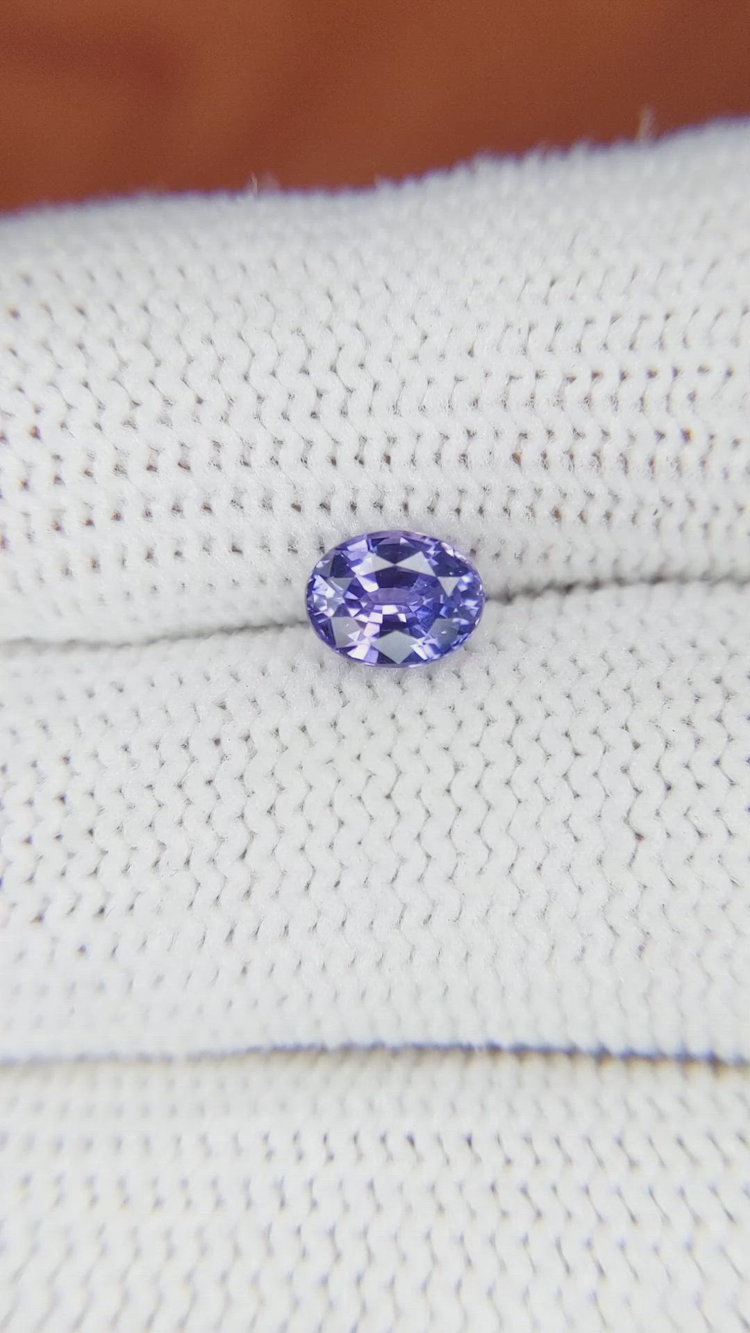 1.01 Ct. Violet Sapphire from Ceylon (Sri Lanka) Size Video