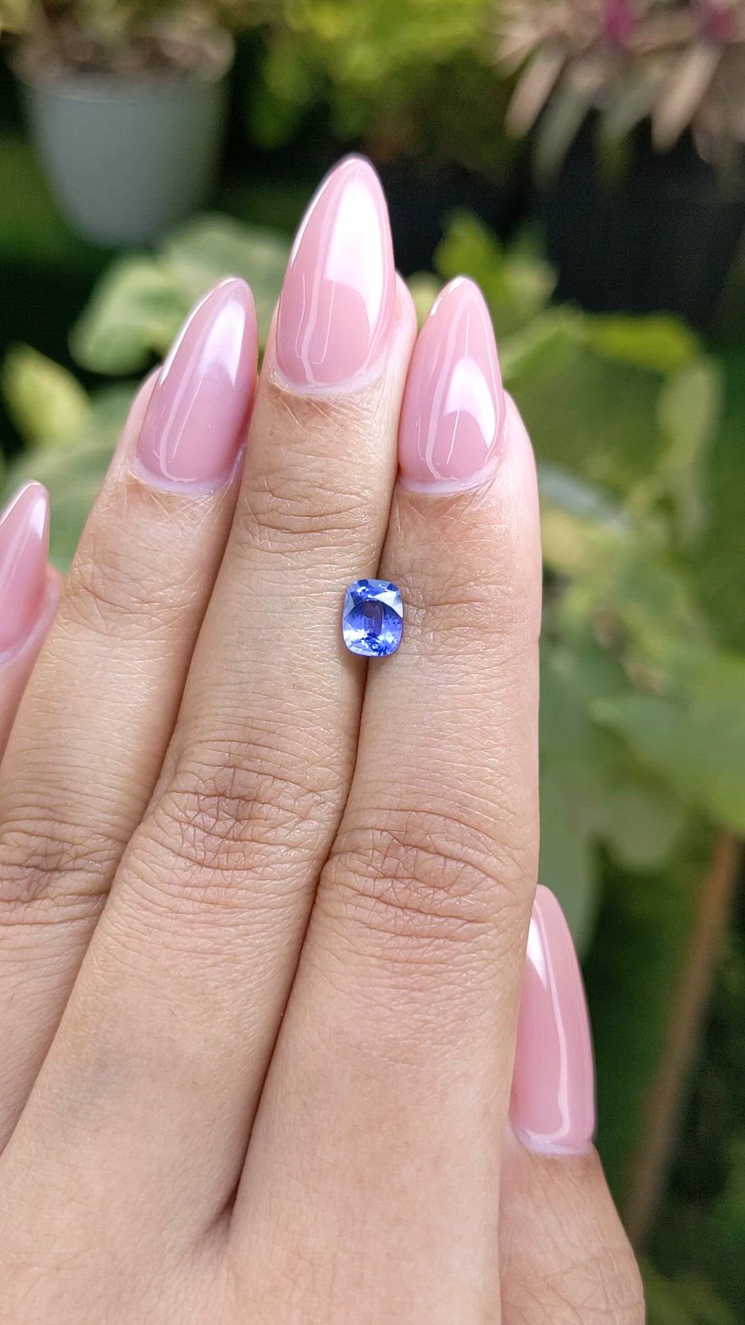 0.88 Ct. Blue Sapphire from Ceylon (Sri Lanka) Size Video