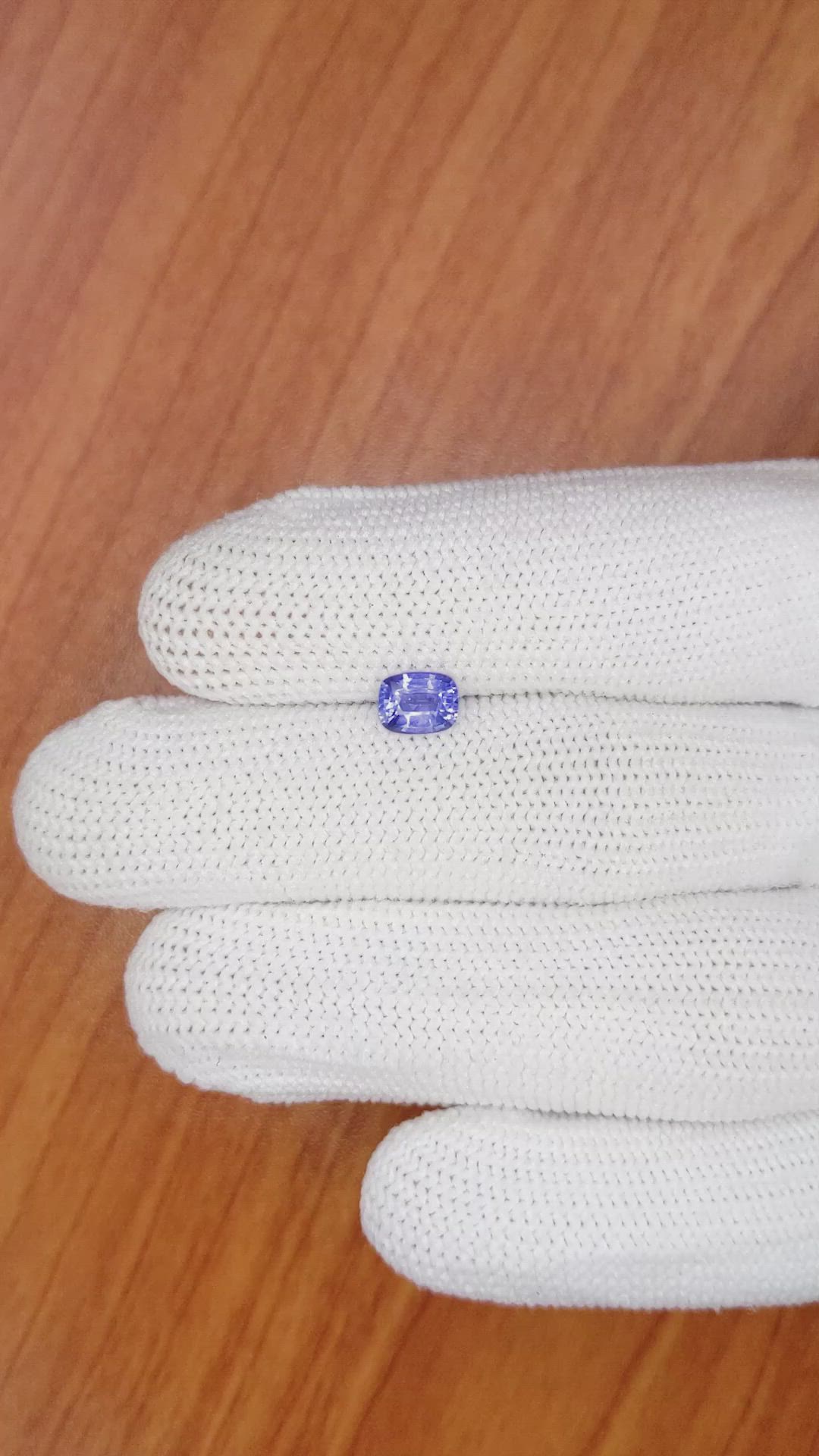 0.88 Ct. Blue Sapphire from Ceylon (Sri Lanka) Size Video