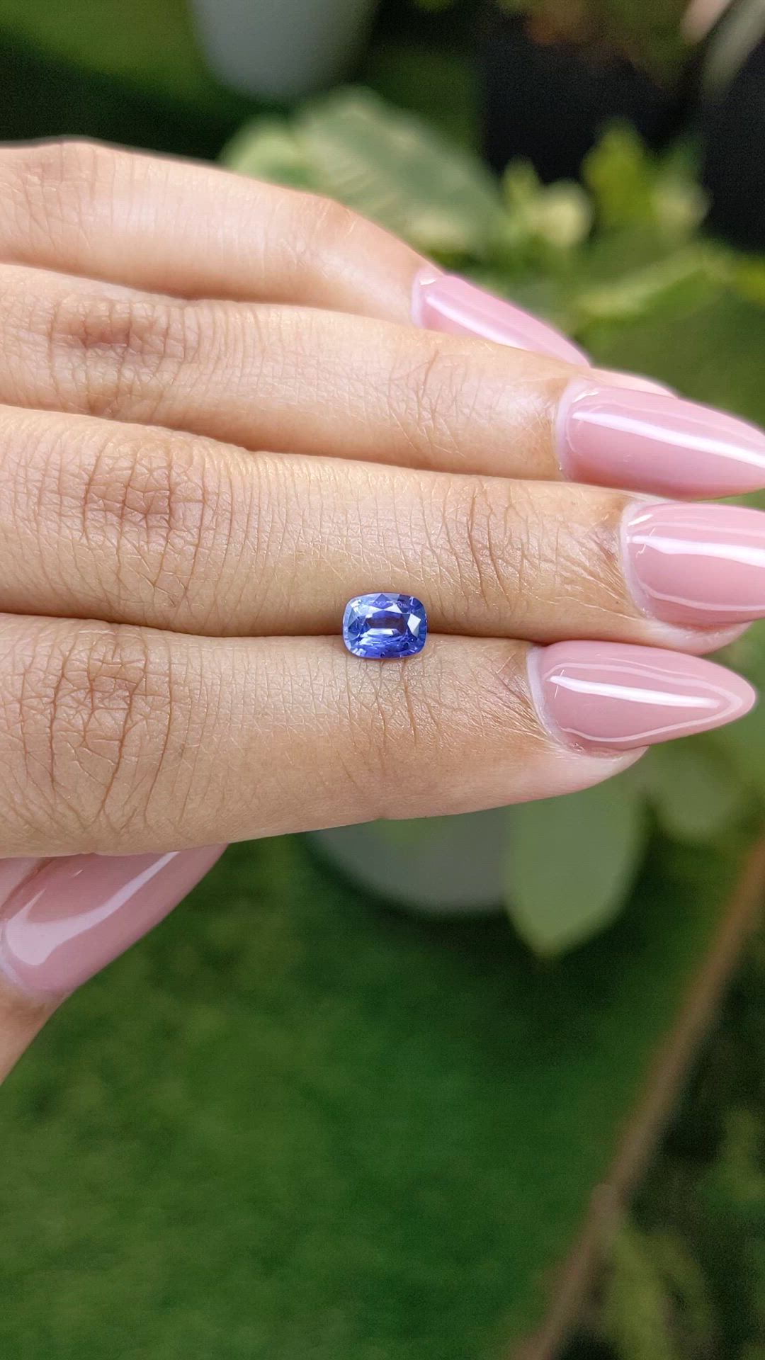 0.88 Ct. Blue Sapphire from Ceylon (Sri Lanka) Size Video