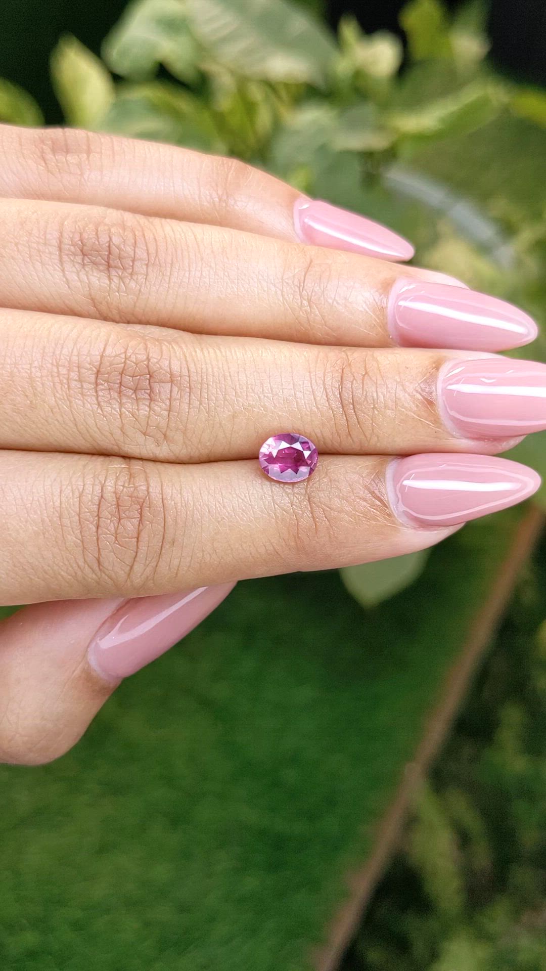 1.29 Ct. Pink Sapphire from Ceylon (Sri Lanka) Size Video