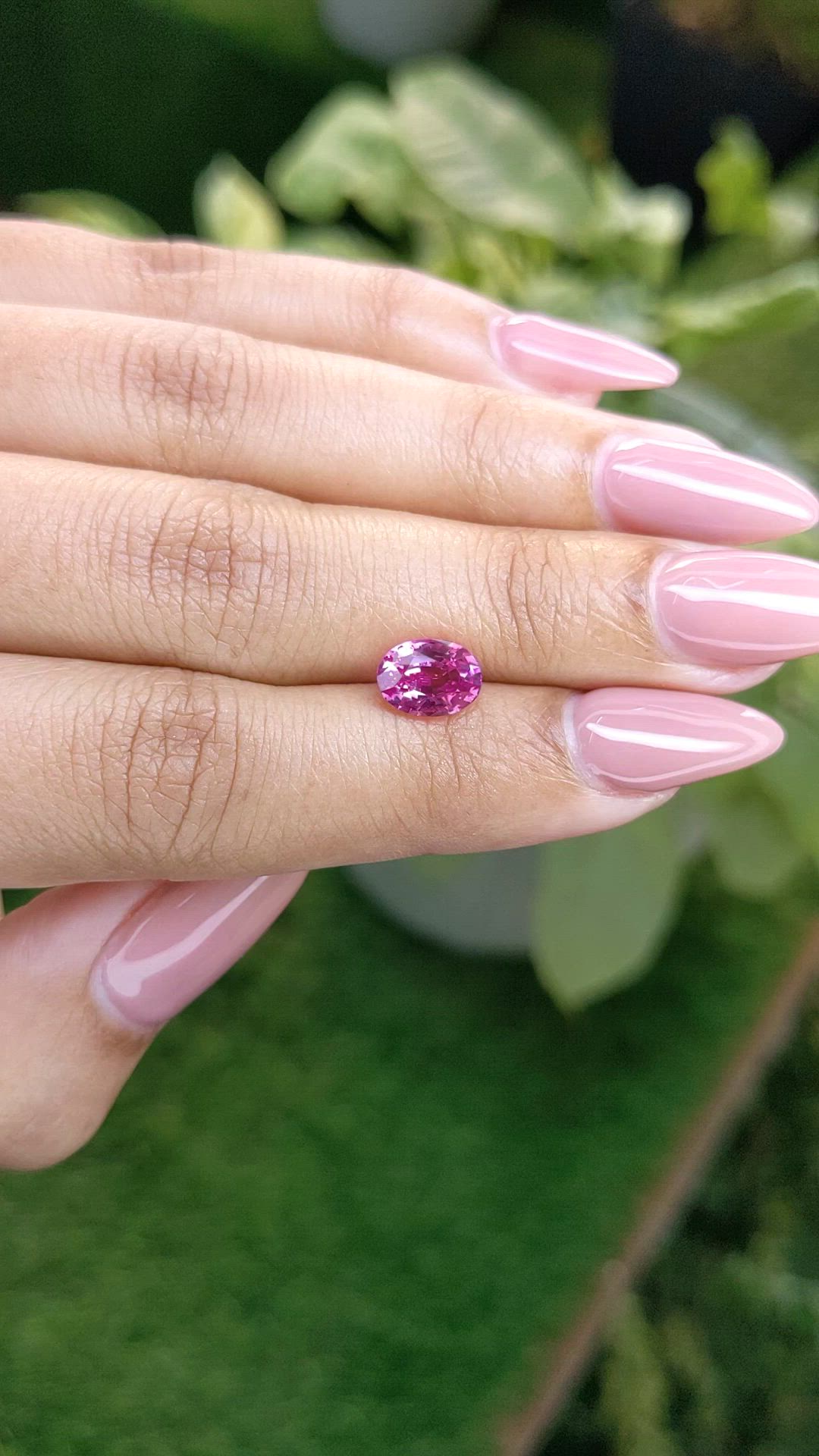2.33 Ct. Pink Sapphire from Ceylon (Sri Lanka) Size Video