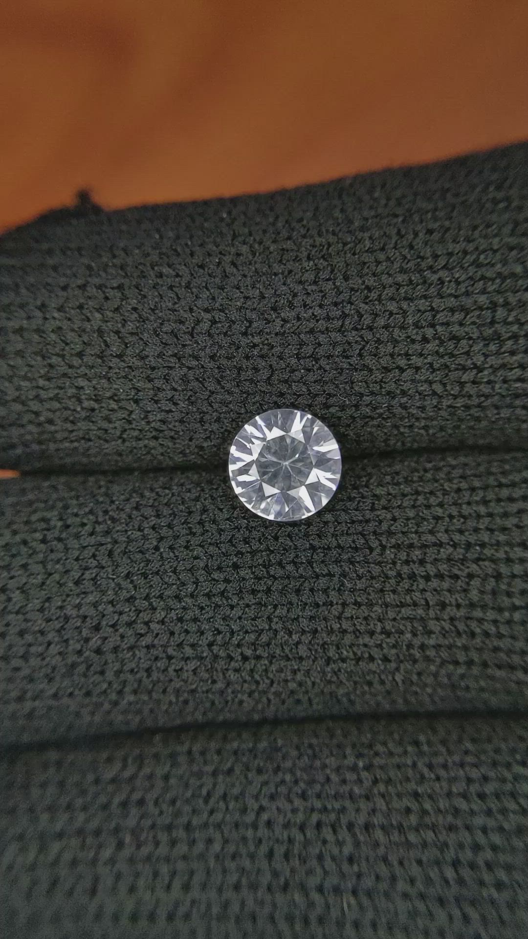 1.30 Ct. White Sapphire from Ceylon (Sri Lanka) Size Video