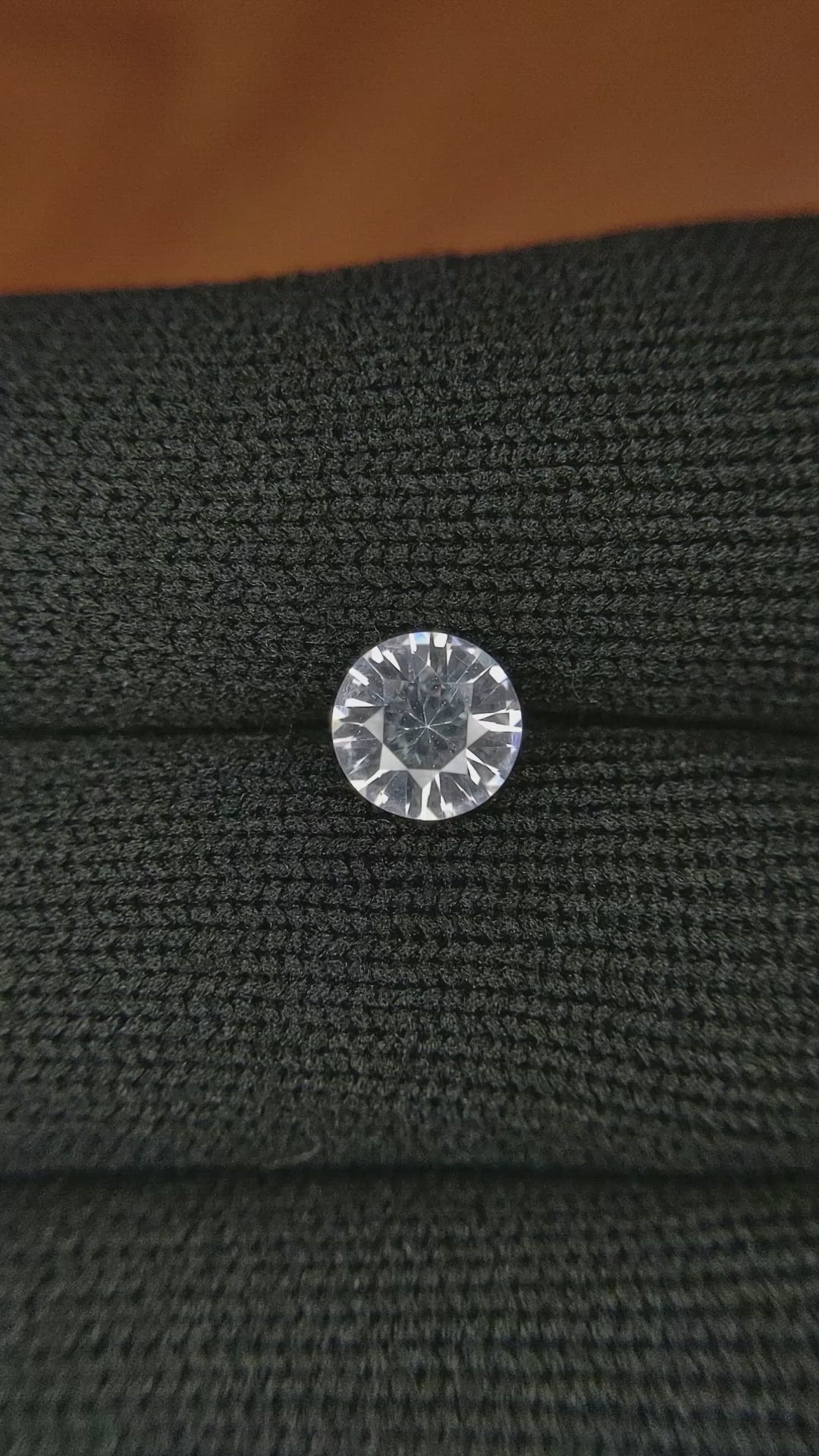 1.11 Ct. White Sapphire from Ceylon (Sri Lanka) Size Video