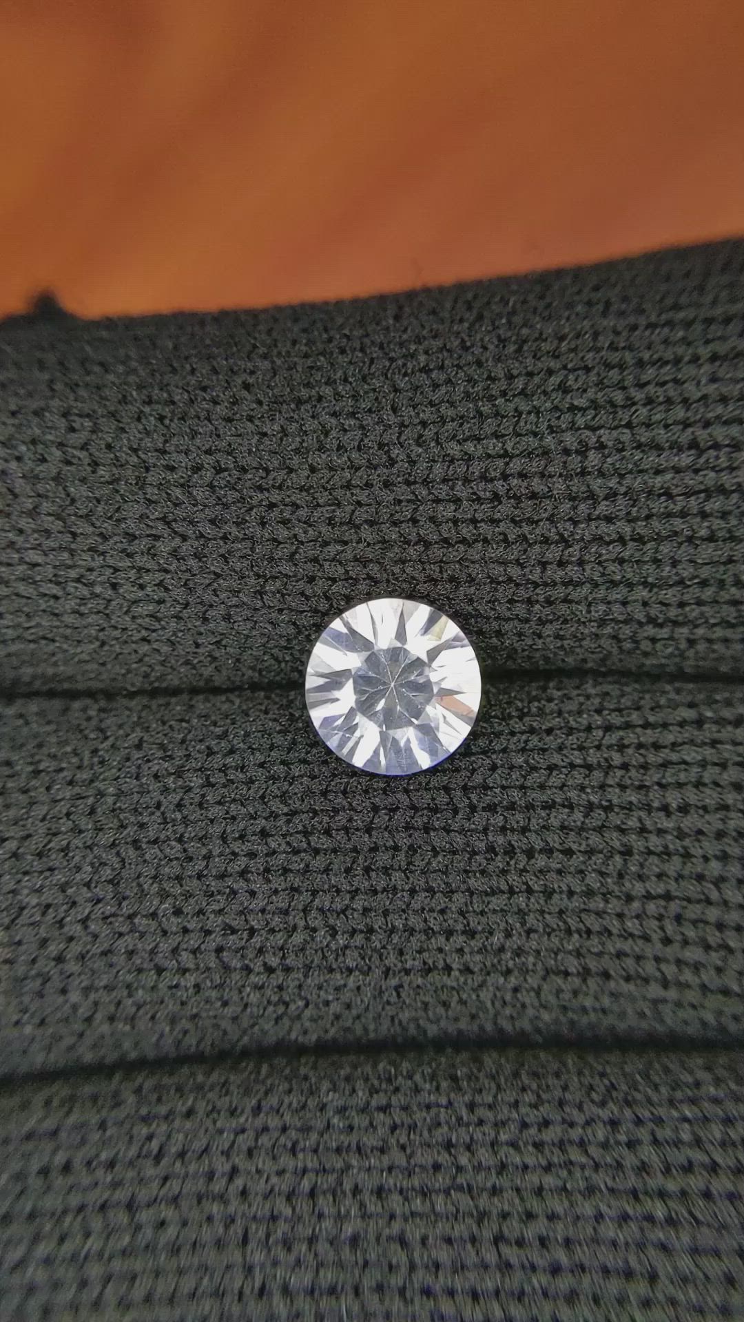 1.48 Ct. White Sapphire from Ceylon (Sri Lanka) Size Video