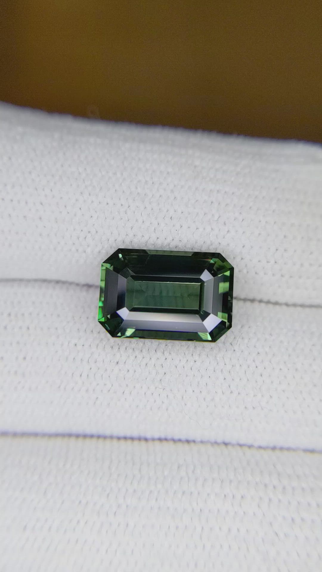 5.65 Ct. Green Sapphire from Madagascar Size Video
