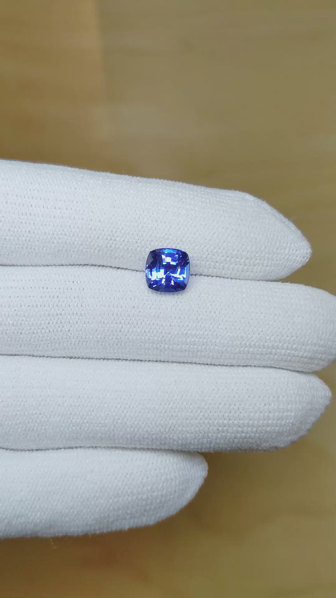 2.47 Ct. Blue Sapphire from Ceylon (Sri Lanka) Size Video