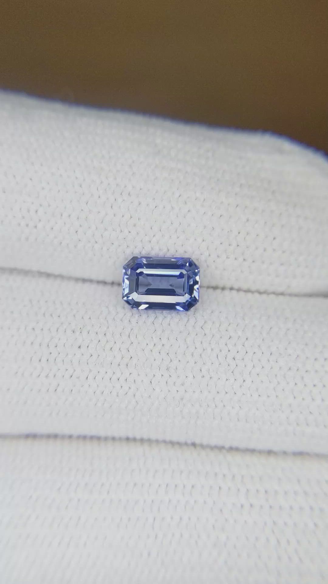 1.24 Ct. Blue Sapphire from Ceylon (Sri Lanka) Size Video