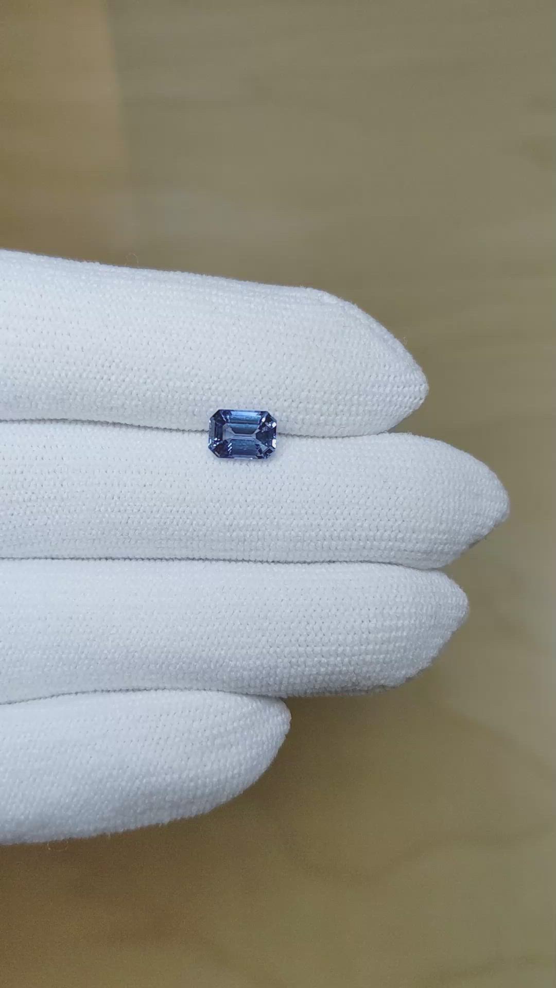 1.28 Ct. Blue Sapphire from Ceylon (Sri Lanka) Size Video