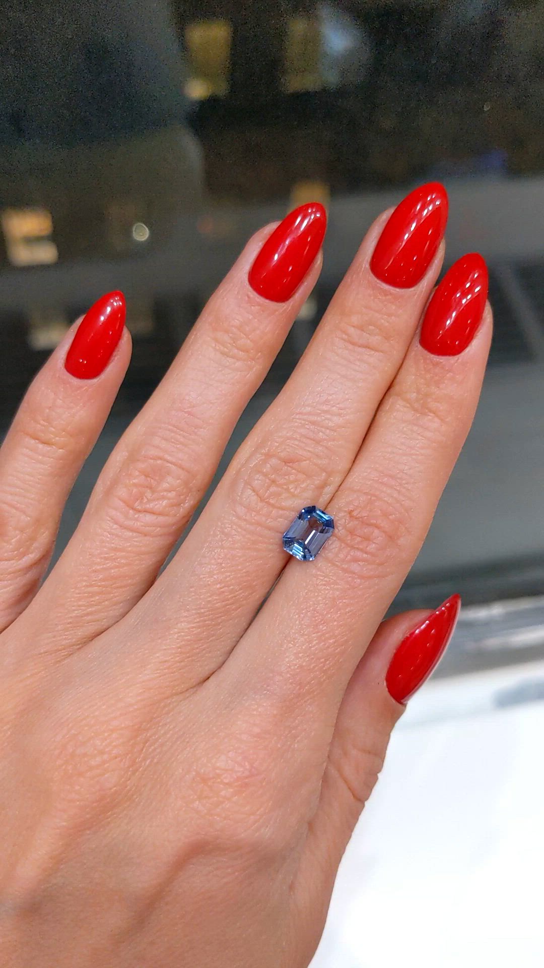 1.40 Ct. Blue Sapphire from Ceylon (Sri Lanka) Size Video