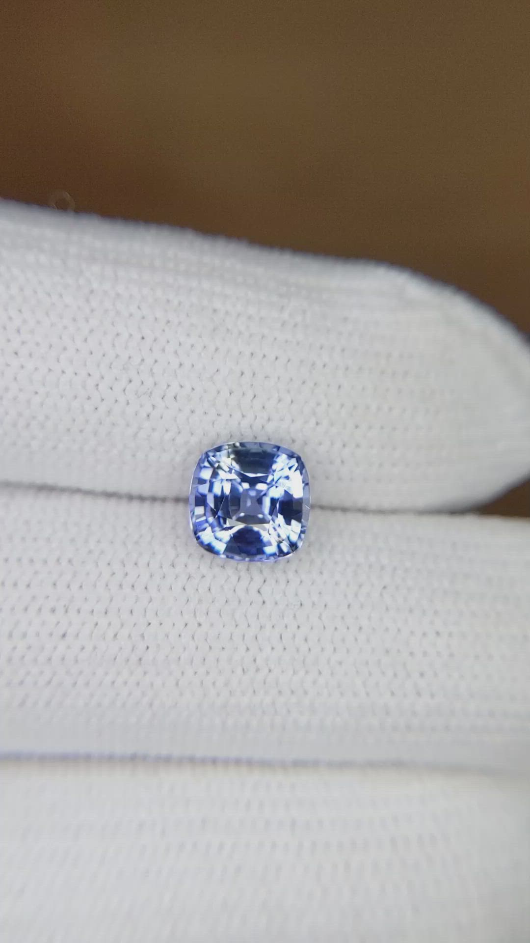 1.87 Ct. Blue Sapphire from Ceylon (Sri Lanka) Size Video