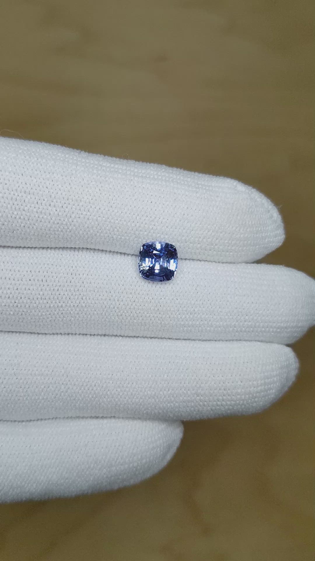 1.87 Ct. Blue Sapphire from Ceylon (Sri Lanka) Size Video