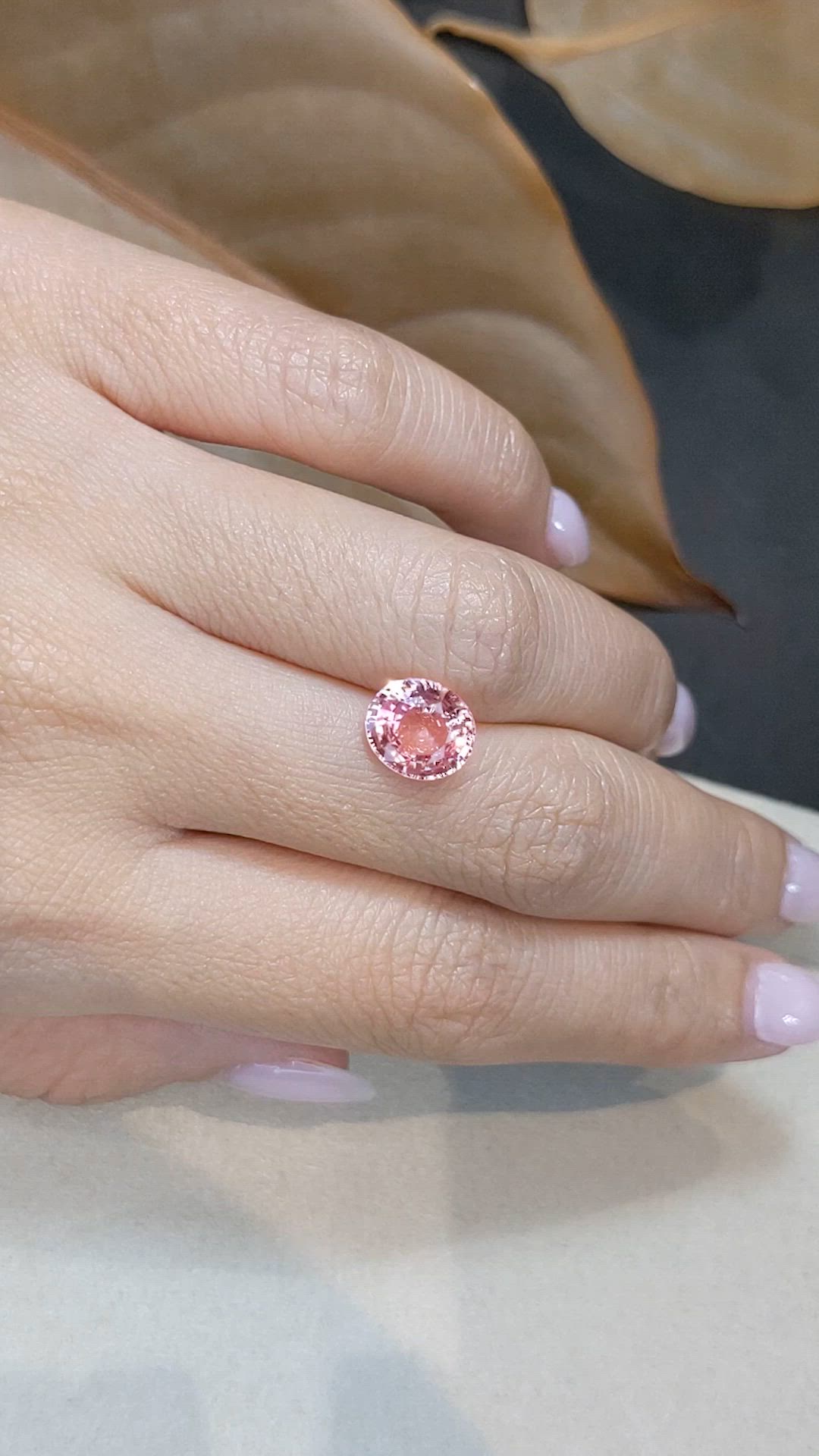 3.05 Ct. Padparadscha Sapphire from Madagascar Size Video