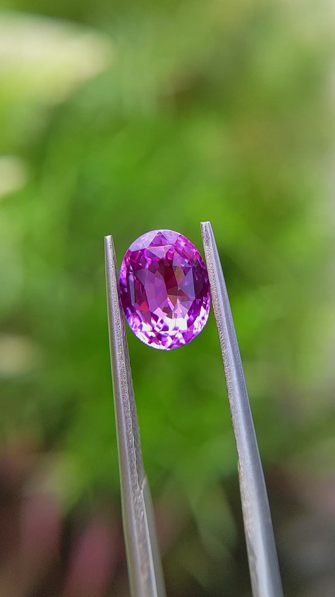 2.07 Ct. Pink Sapphire from Ceylon (Sri Lanka) Size Video