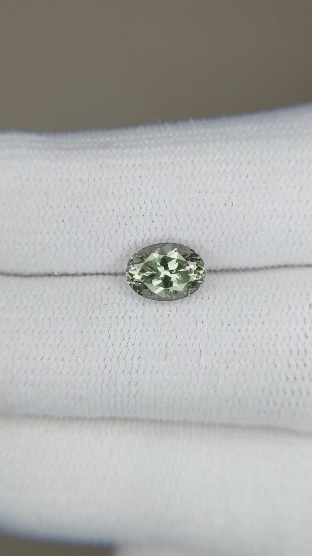 1.17 Ct. Green Sapphire from Montana Size Video