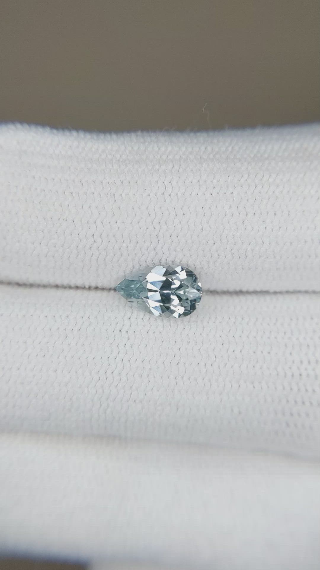 0.91 Ct. Greyish Blue Sapphire from Montana Size Video