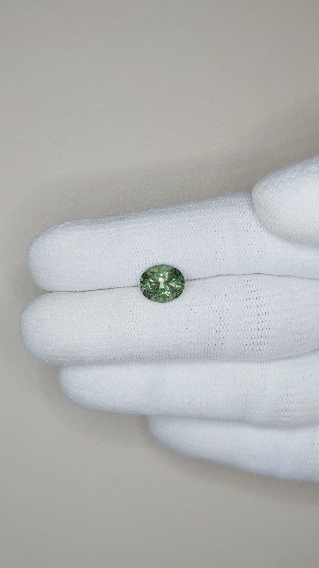 2.09 Ct. Green Sapphire from Montana Size Video