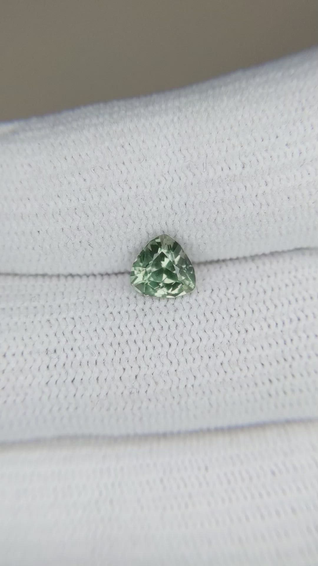 1.12 Ct. Green Sapphire from Montana Size Video