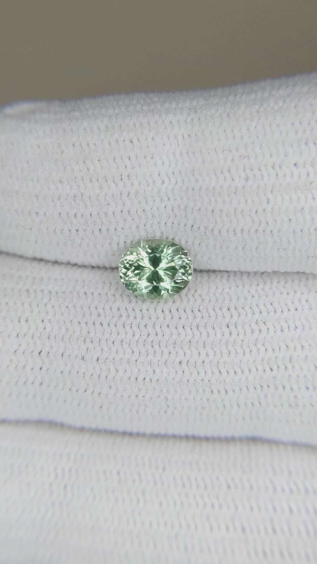 1.16 Ct. Green Sapphire from Montana Size Video