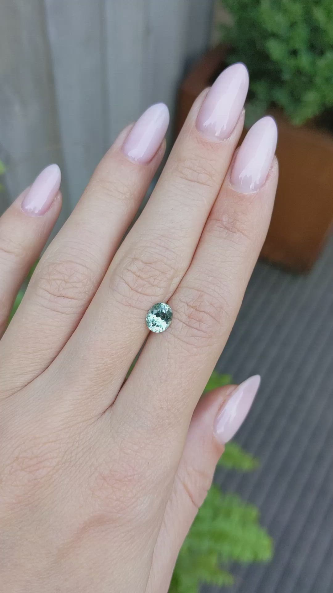 1.16 Ct. Green Sapphire from Montana Size Video