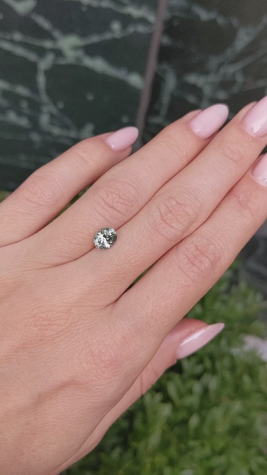 1.16 Ct. Green Sapphire from Montana Size Video