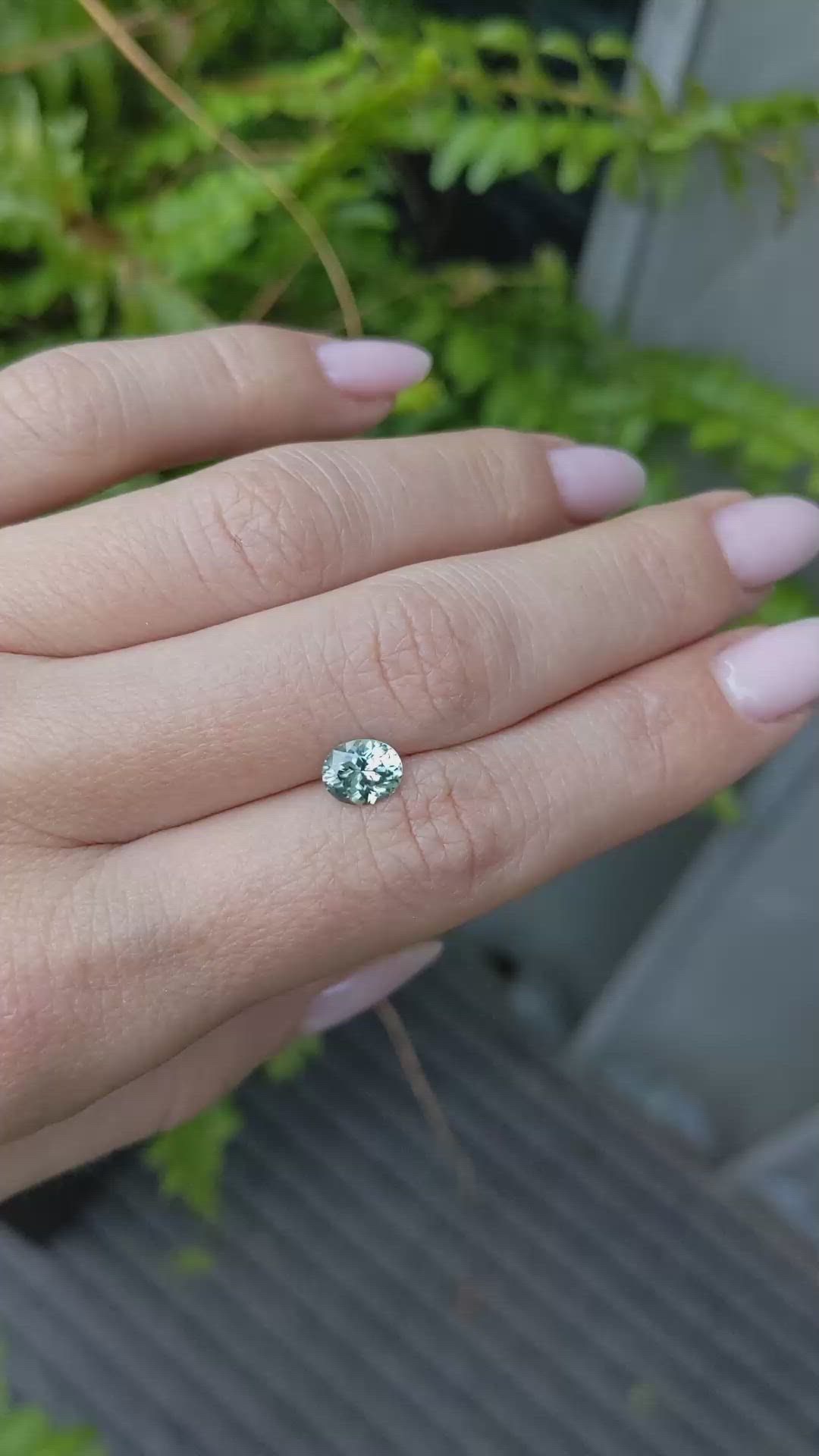 1.16 Ct. Green Sapphire from Montana Size Video