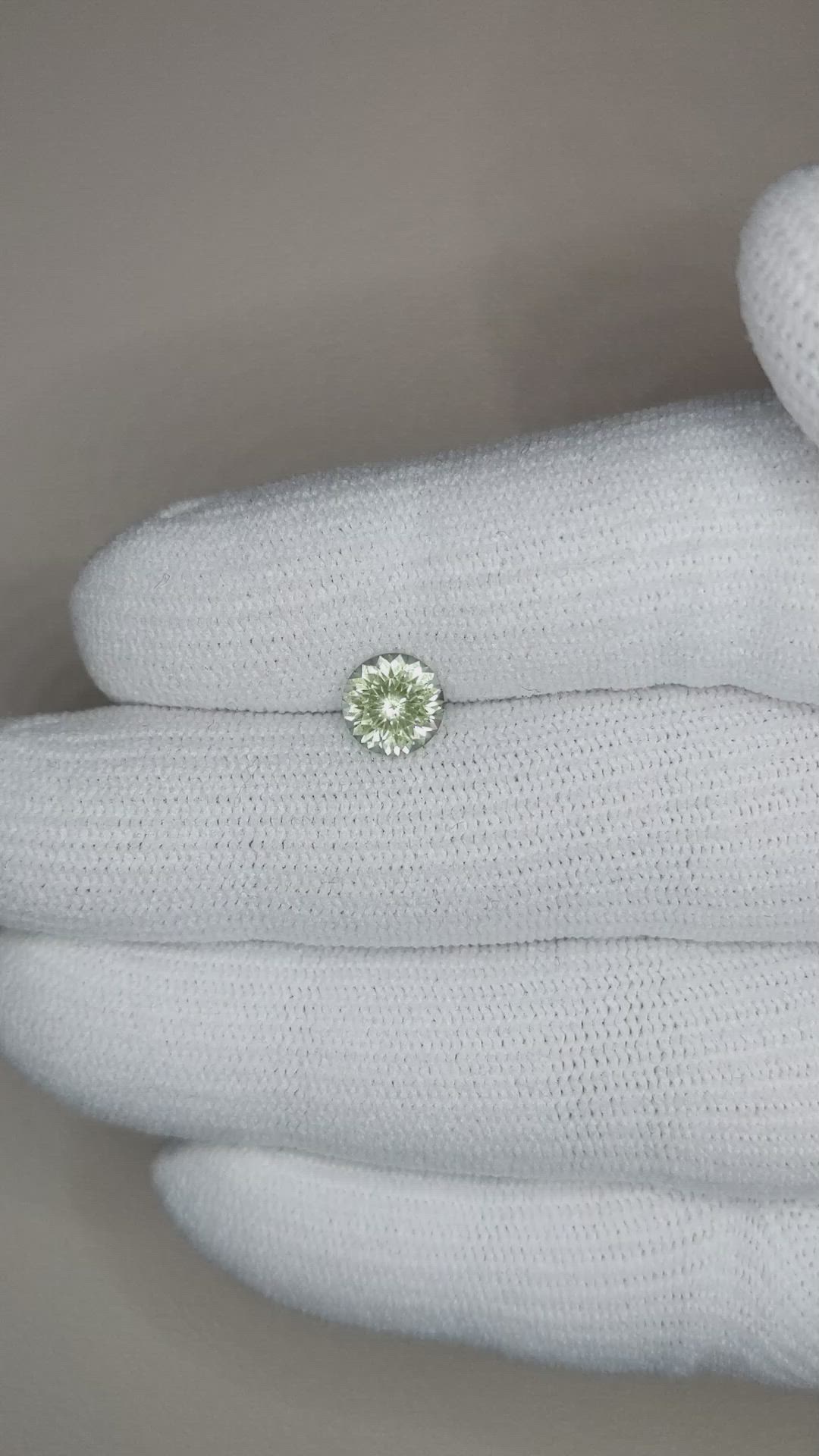 1.30 Ct. Green Sapphire from Montana Size Video
