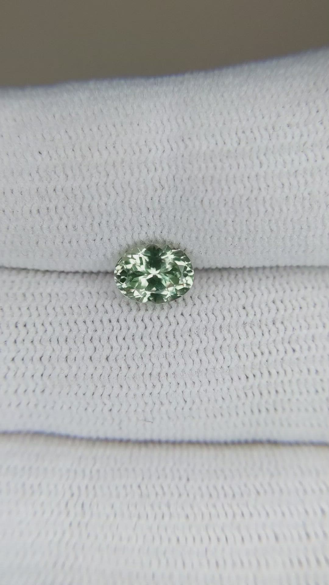 1.19 Ct. Green Sapphire from Montana Size Video