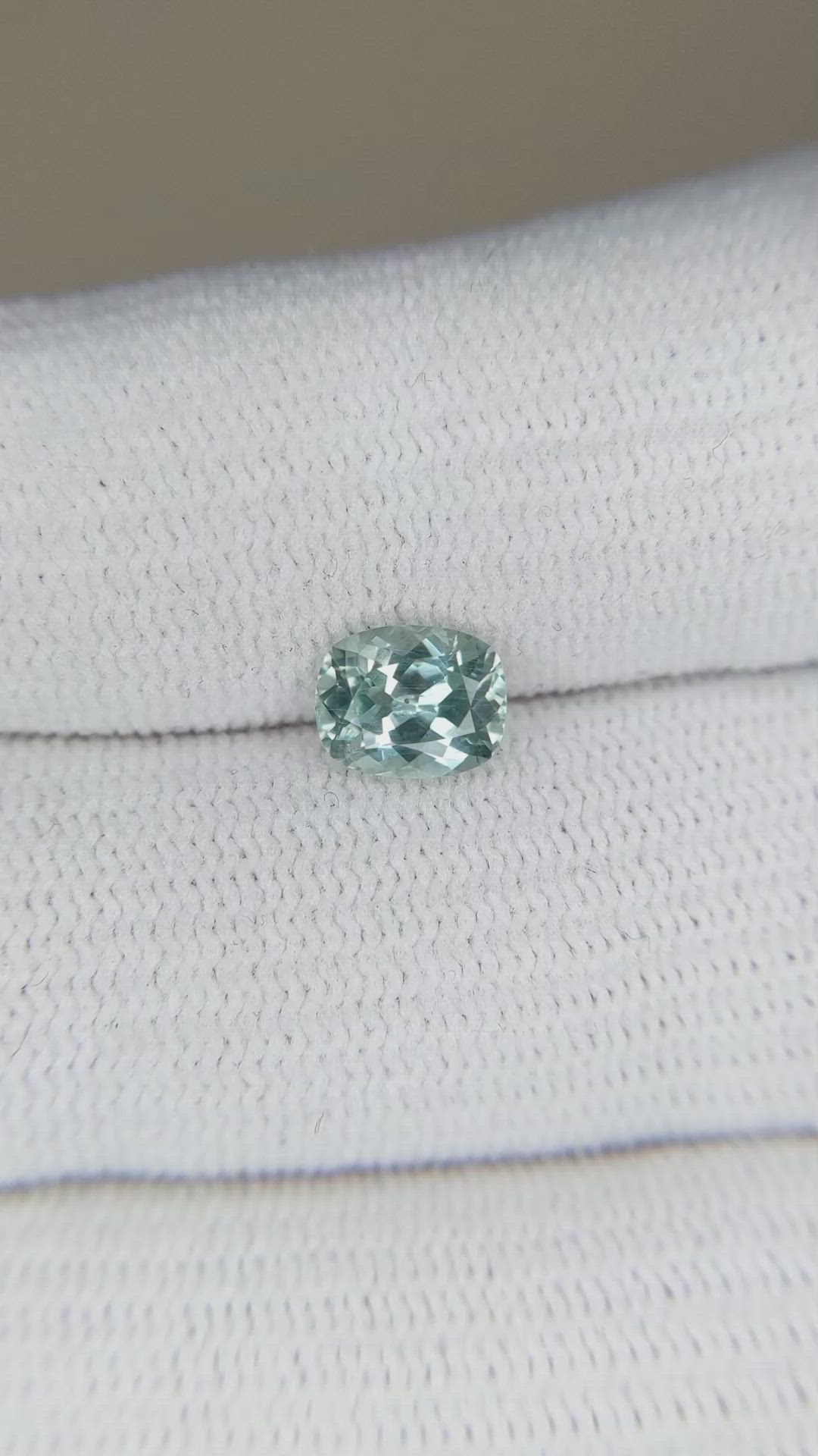 1.21 Ct. Greyish Blue Sapphire from Montana Size Video