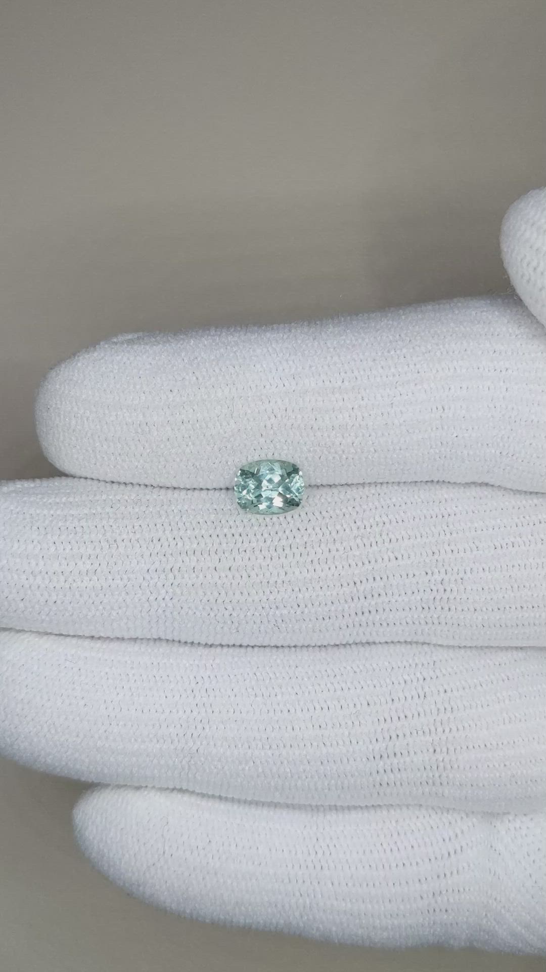 1.21 Ct. Greyish Blue Sapphire from Montana Size Video