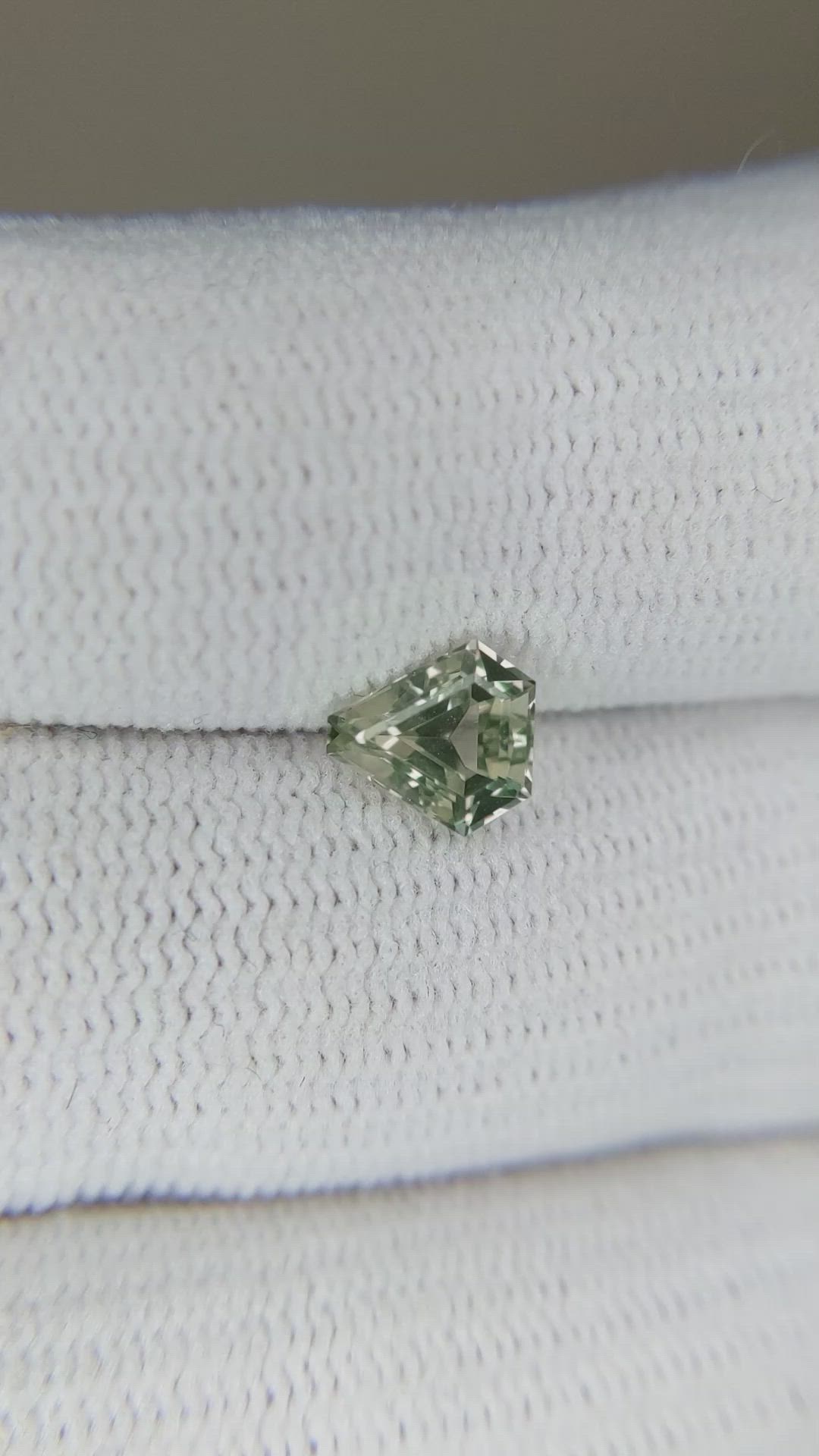 1.04 Ct. Green Sapphire from Montana Size Video