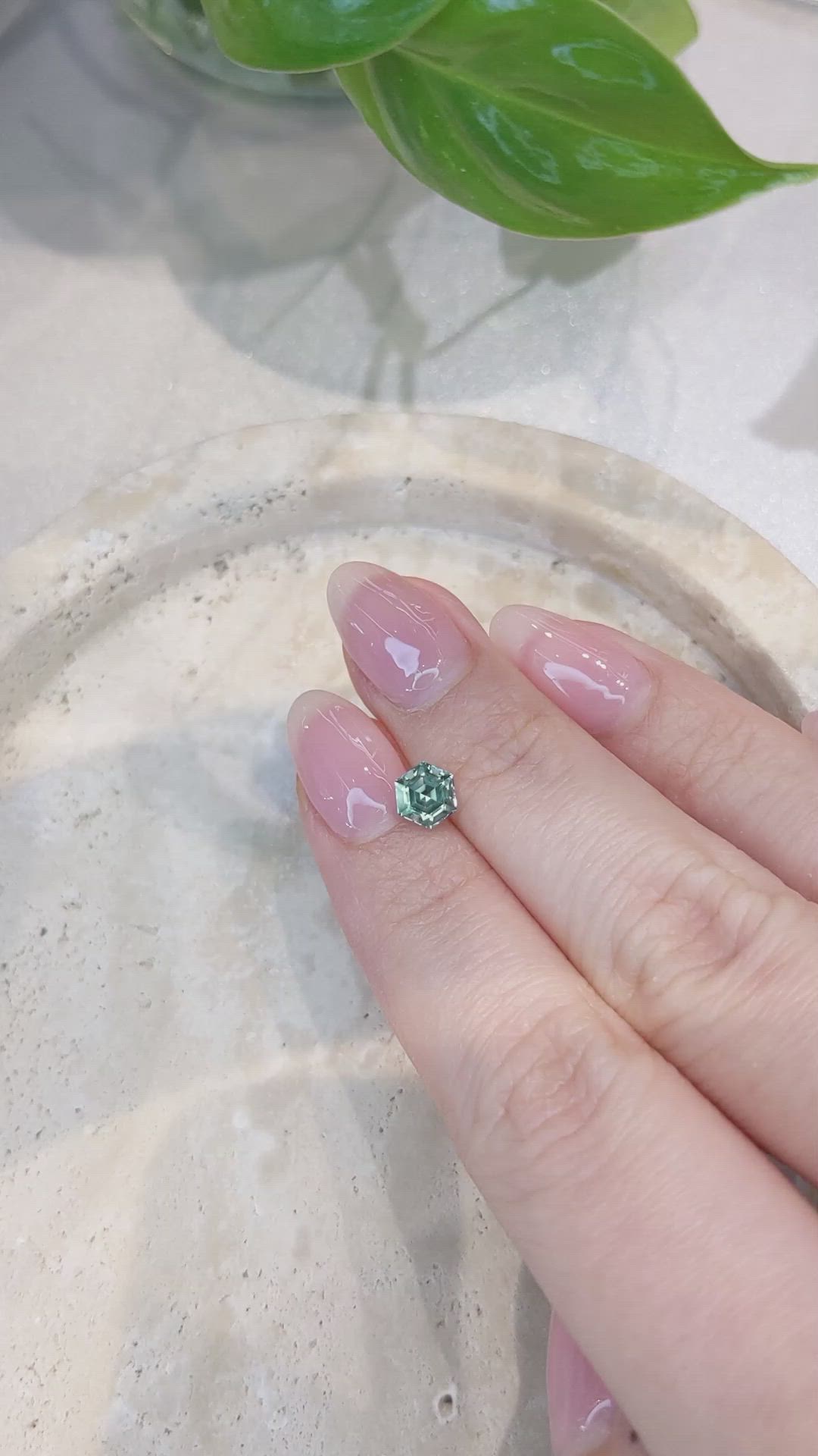 1.13 Ct. Green Sapphire from Montana Size Video
