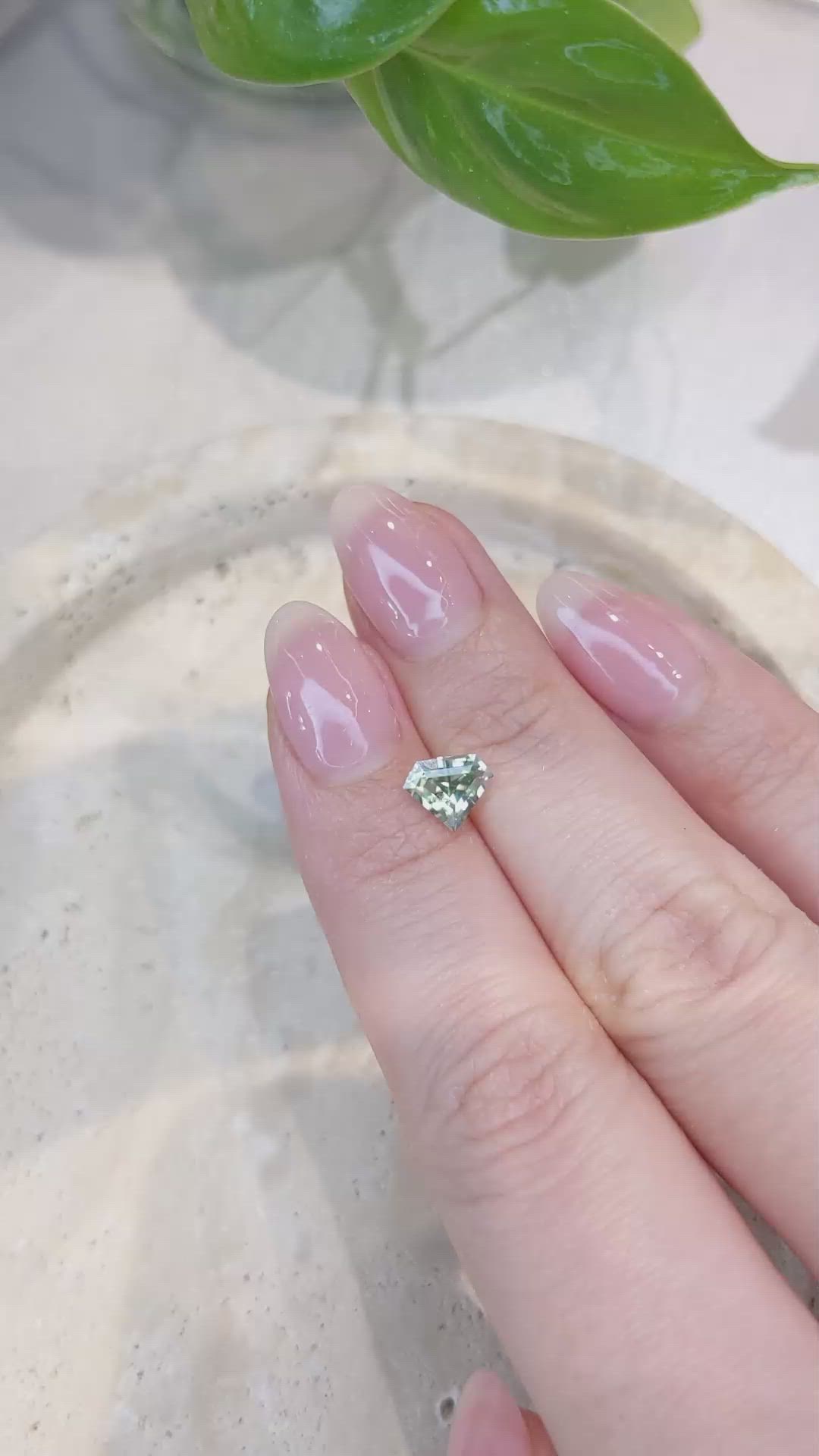 1.15 Ct. Green Sapphire from Montana Size Video