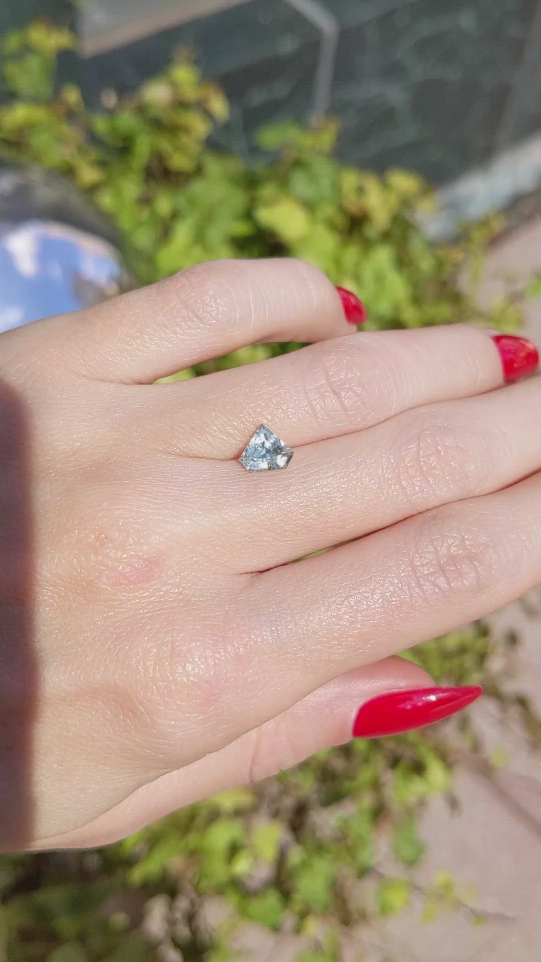 1.15 Ct. Green Sapphire from Montana Size Video