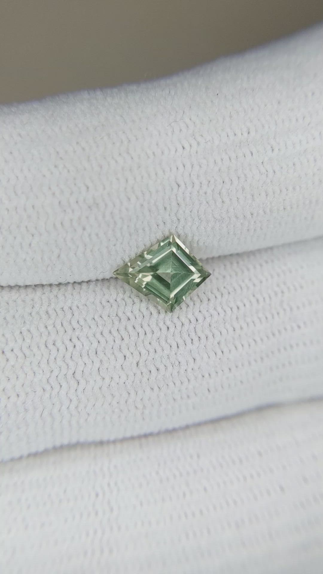 1.16 Ct. Green Sapphire from Montana Size Video