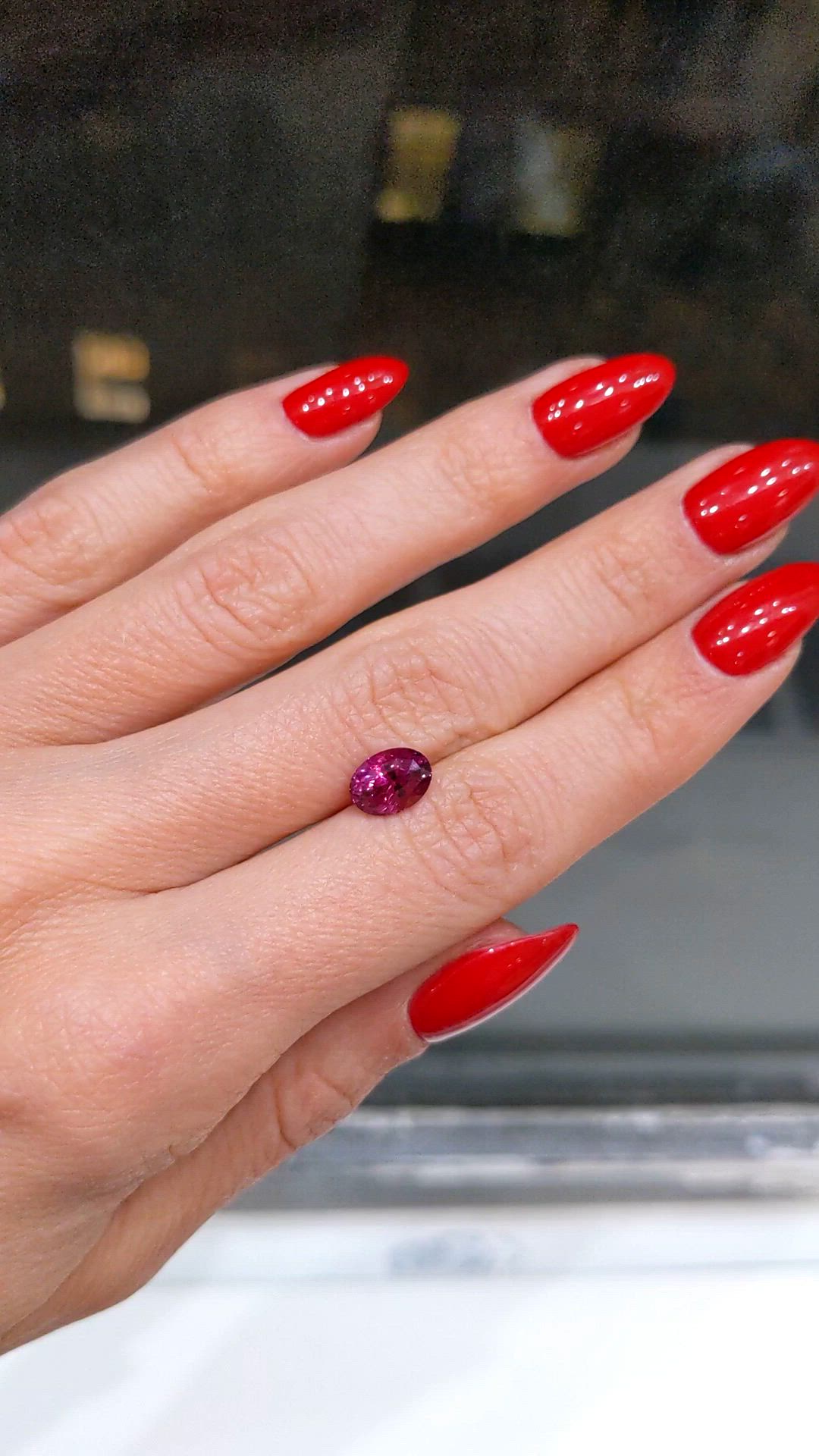 2.04 Ct. Reddish Pink Sapphire from Ceylon (Sri Lanka) Size Video