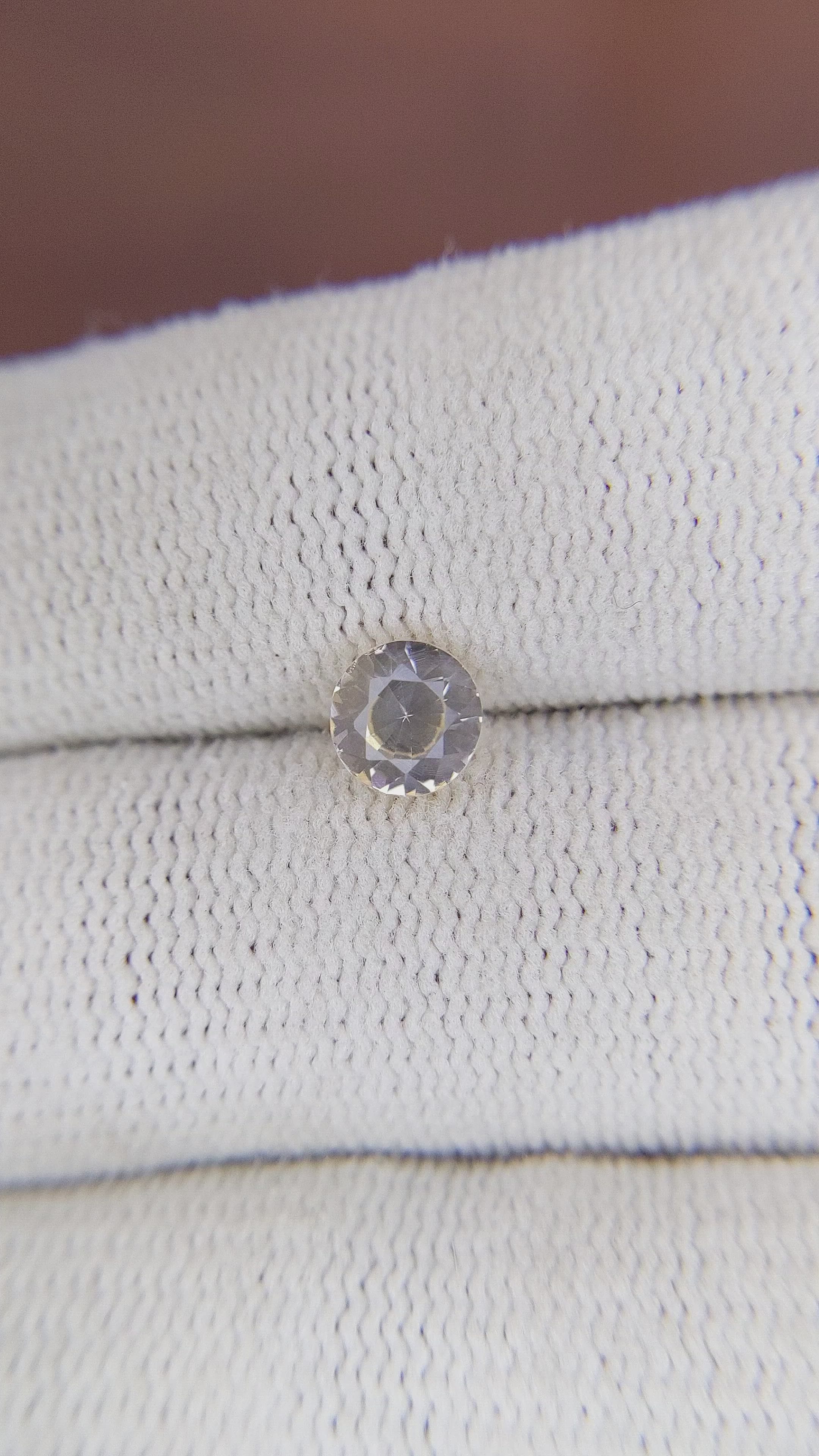 1.04 Ct. Peach Sapphire from Ceylon (Sri Lanka) Size Video