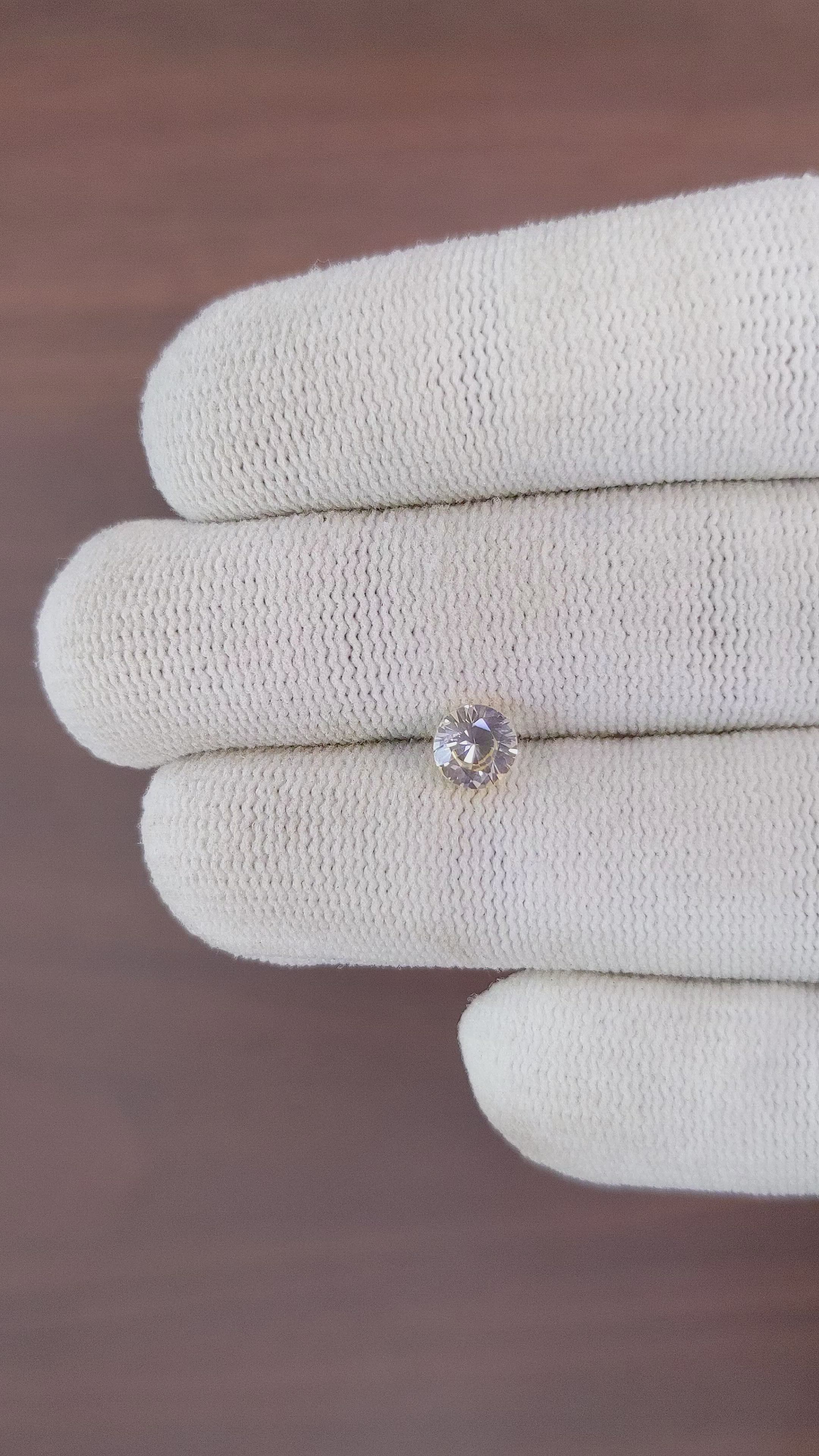 1.04 Ct. Peach Sapphire from Ceylon (Sri Lanka) Size Video