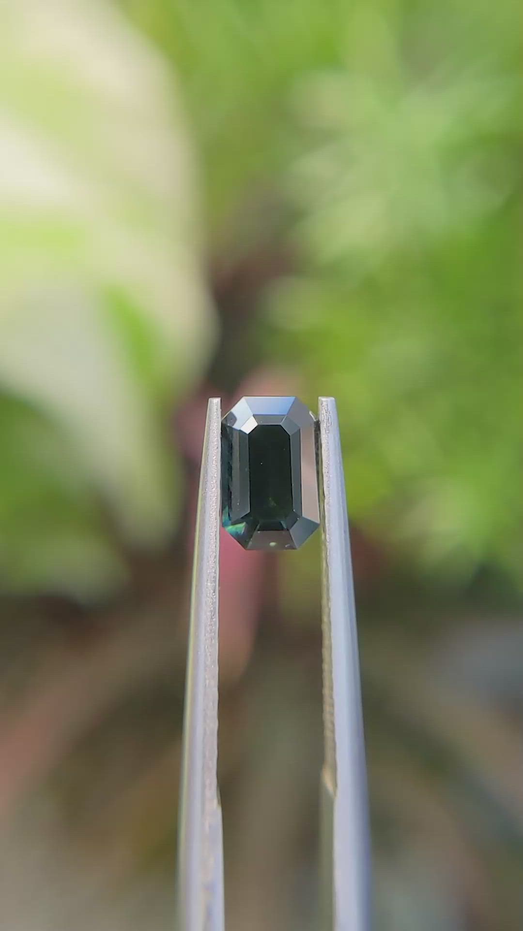 1.08 Ct. Bluish Green Sapphire from Madagascar Size Video