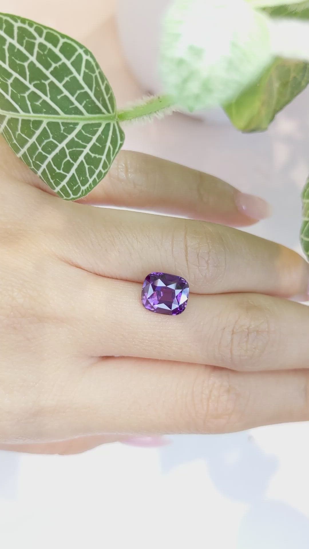 5.13 Ct. Purple Sapphire from Madagascar Size Video