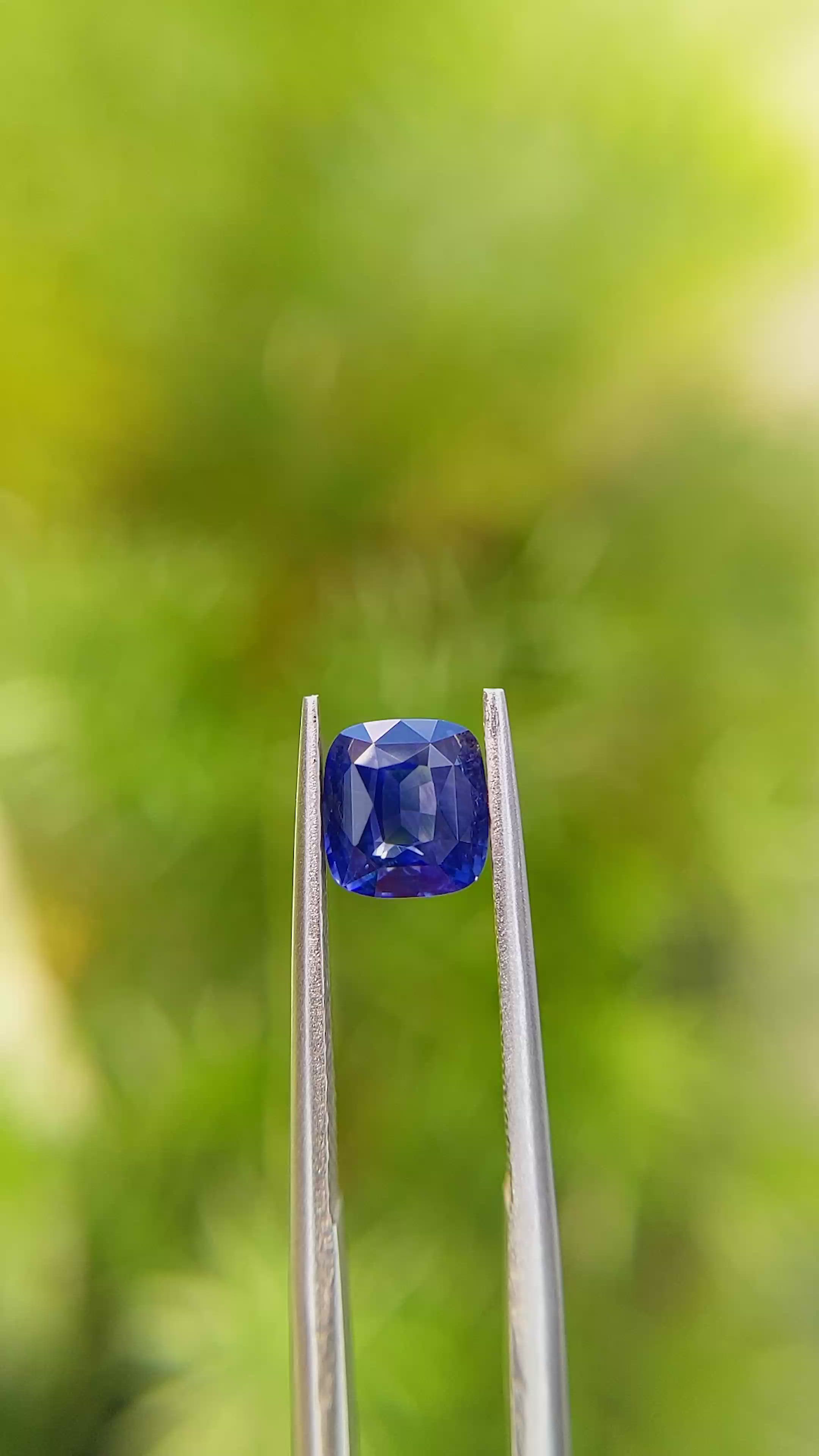 1.53 Ct. Blue Sapphire from Madagascar Size Video
