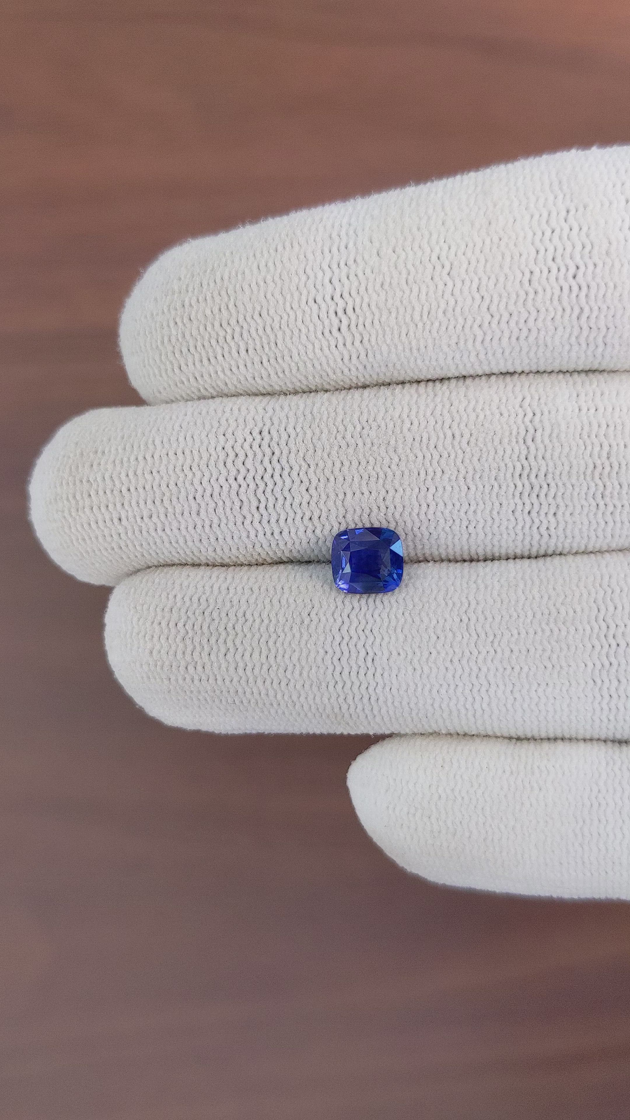 1.53 Ct. Blue Sapphire from Madagascar Size Video