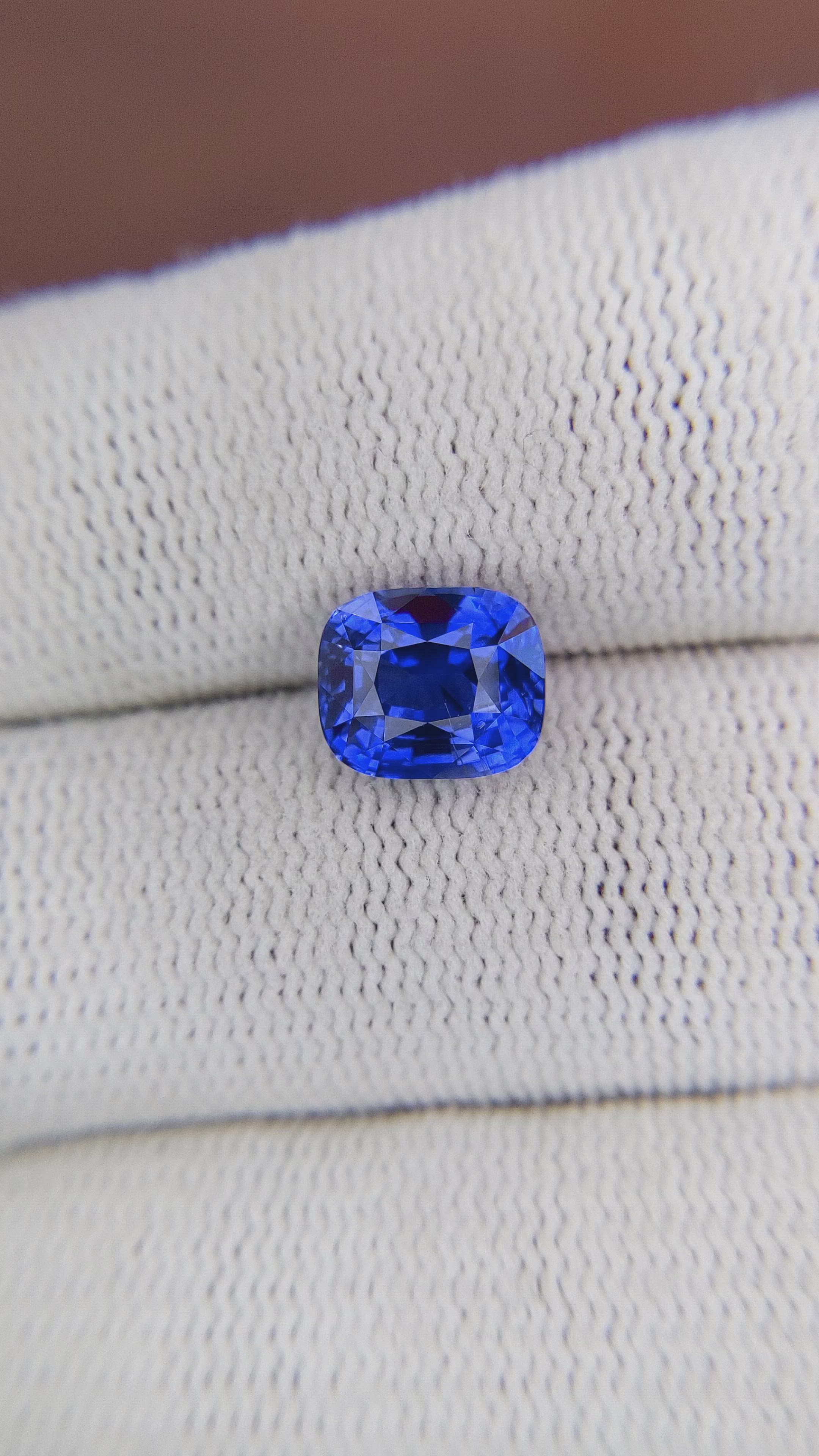 3.05 Ct. Blue Sapphire from Tanzania Size Video