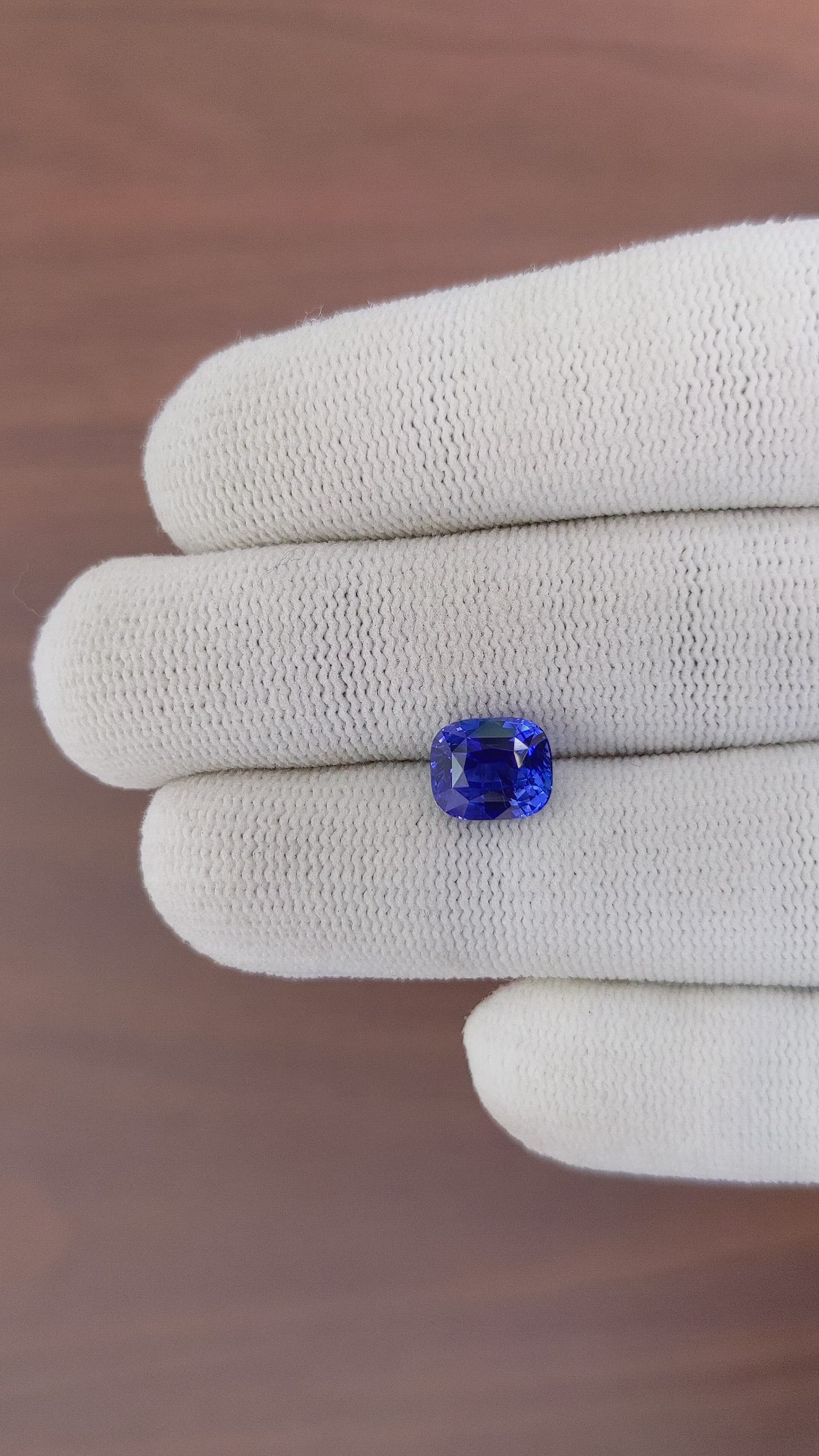 3.05 Ct. Blue Sapphire from Tanzania Size Video