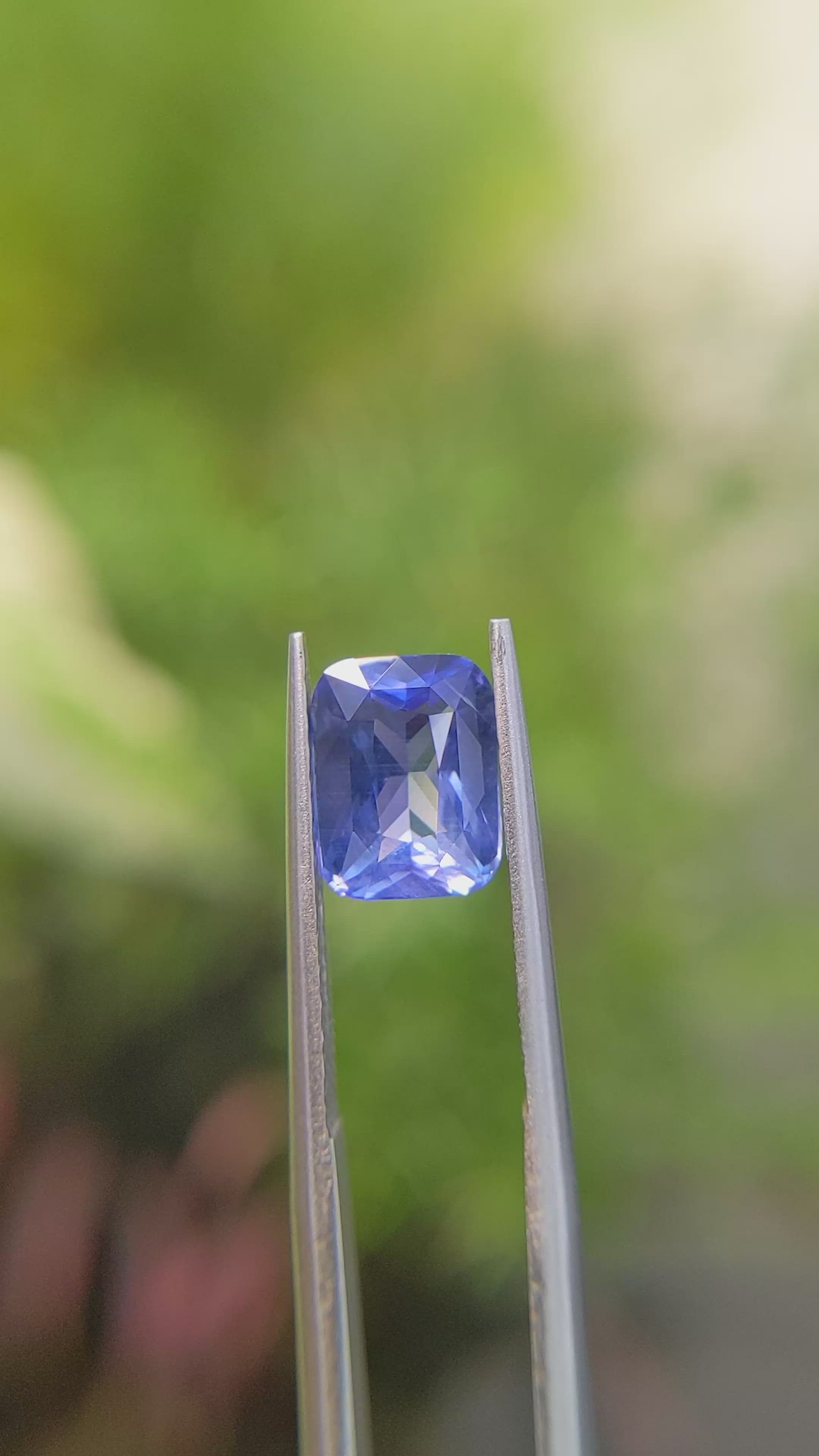 2.59 Ct. Blue Sapphire from Ceylon (Sri Lanka) Size Video