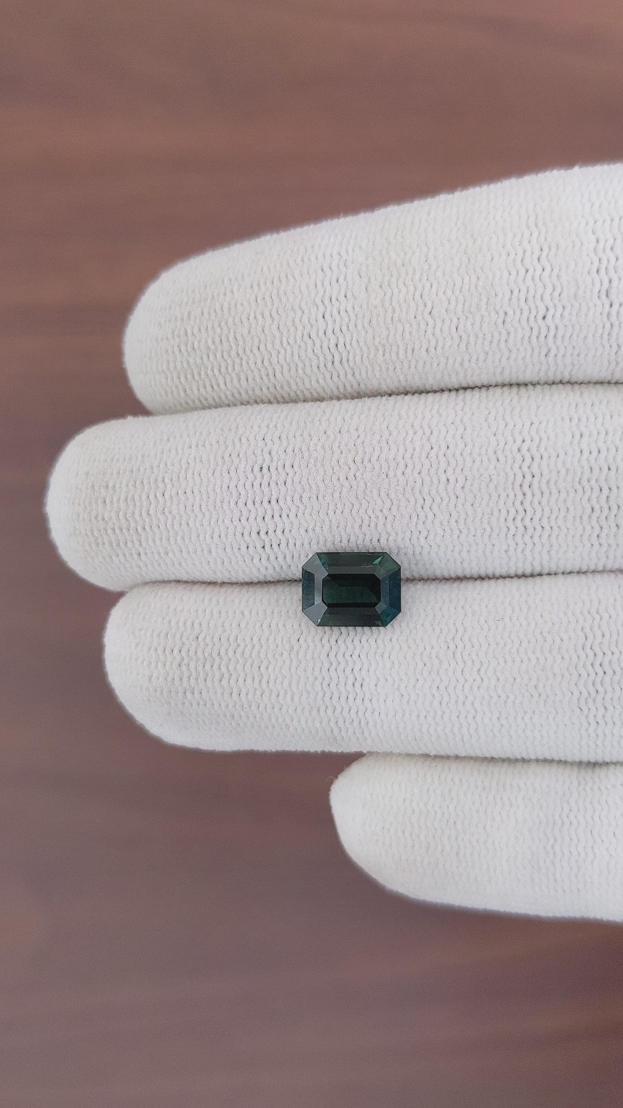 2.52 Ct. Bluish Green Sapphire from Tanzania Size Video