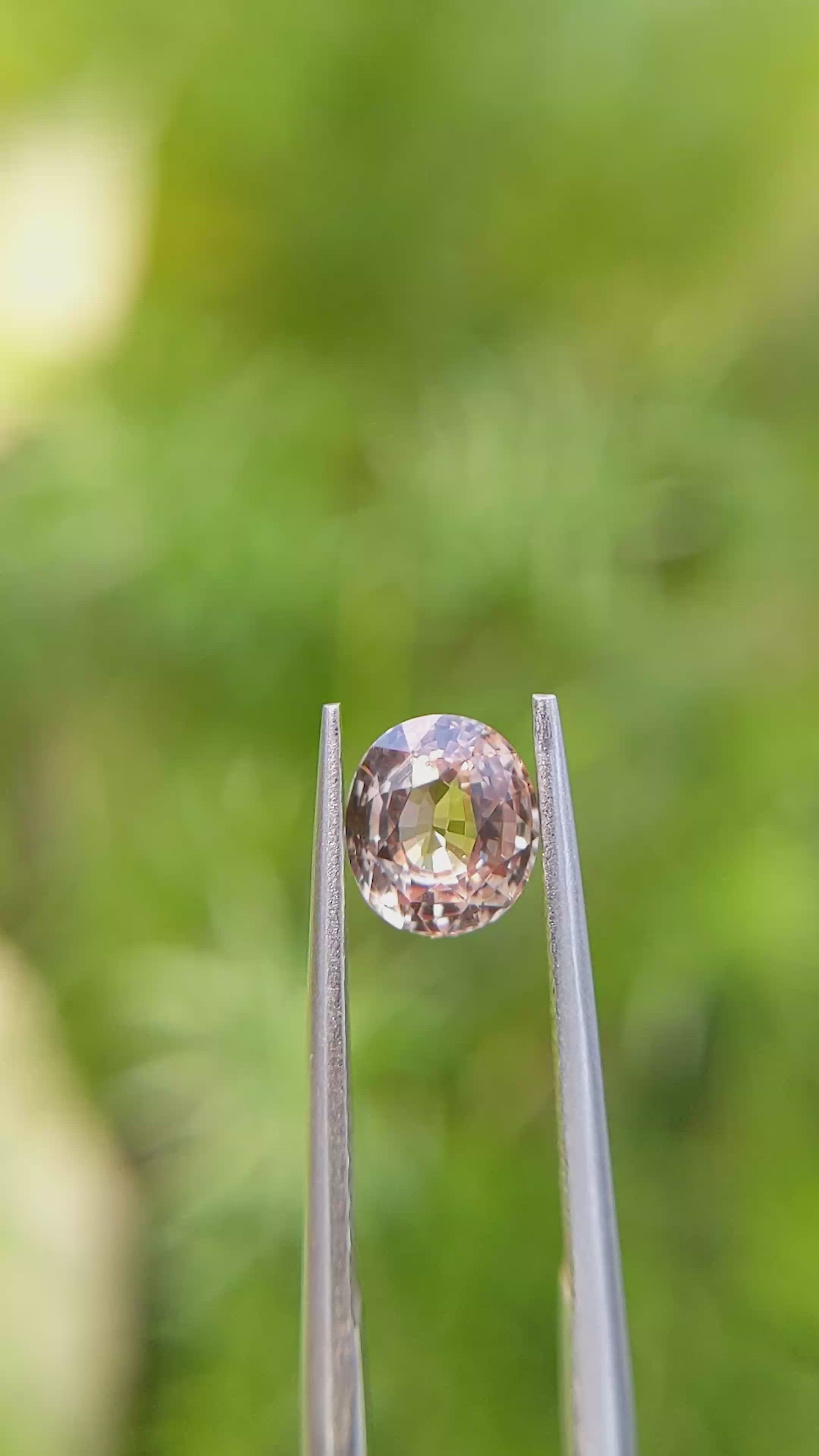 1.33 Ct. Padparadscha Sapphire from Tanzania Size Video