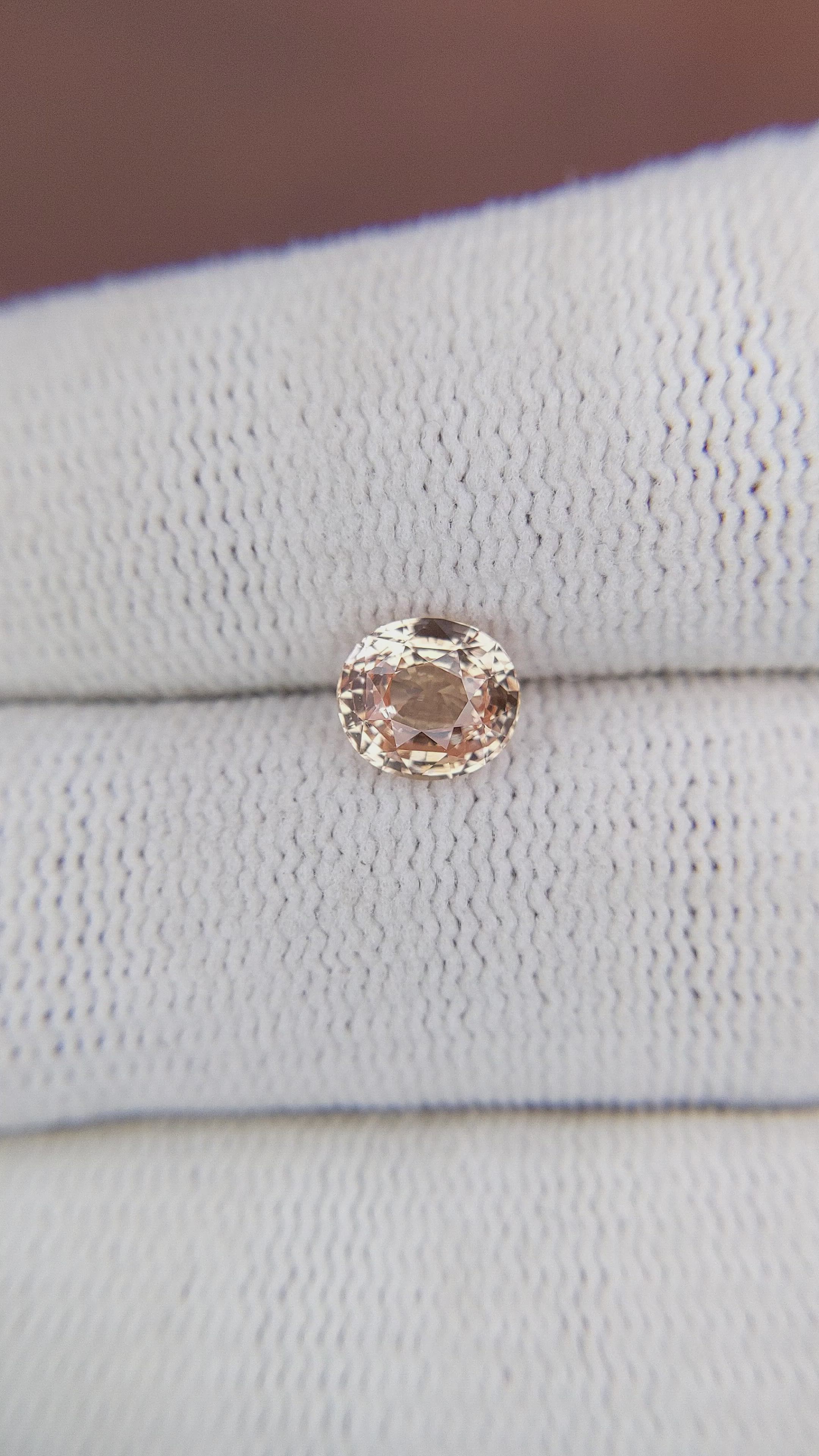 1.33 Ct. Padparadscha Sapphire from Tanzania Size Video