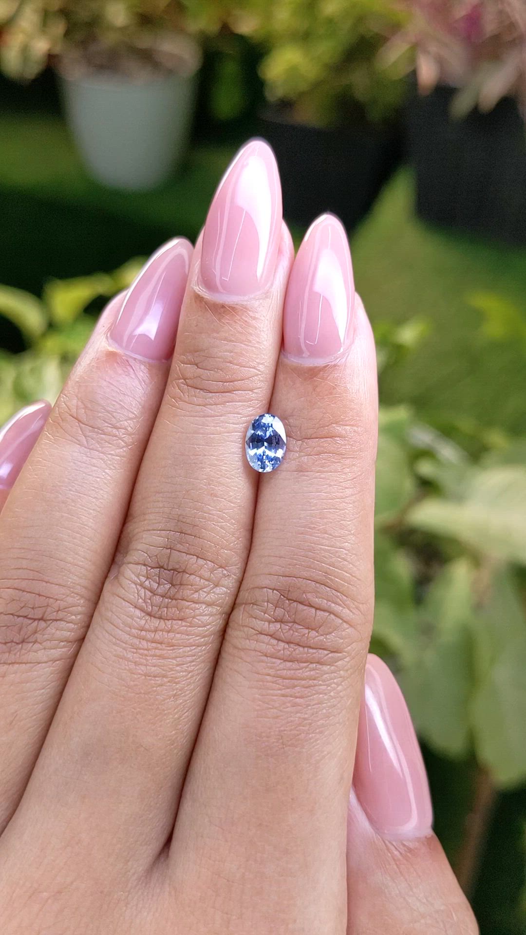 0.96 Ct. Blue Sapphire from Ceylon (Sri Lanka) Size Video